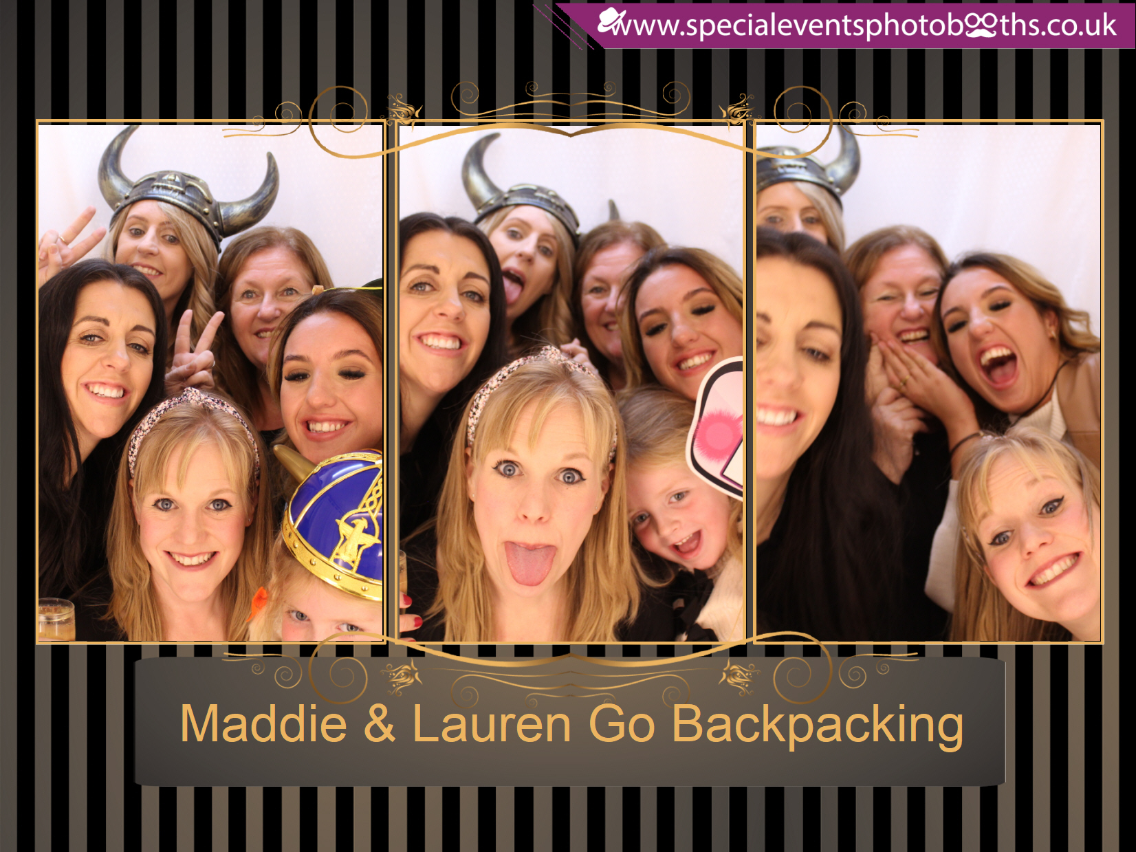 Maddie & Lauren Go Backpacking | View more photos from the event at my.specialeventsphotobooths.co.uk/u/SpecialEventsPhotoBooths/Maddie-Lauren-Go-Backpacking