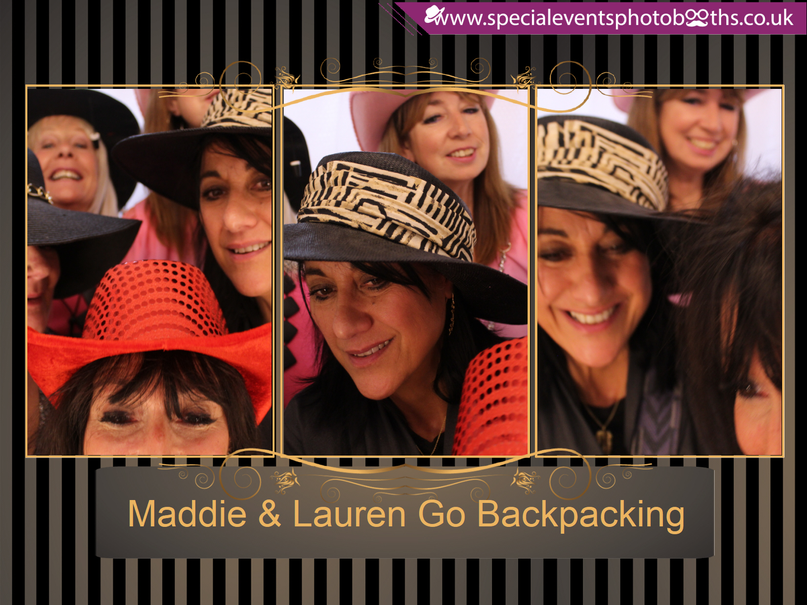 Maddie & Lauren Go Backpacking | View more photos from the event at my.specialeventsphotobooths.co.uk/u/SpecialEventsPhotoBooths/Maddie-Lauren-Go-Backpacking