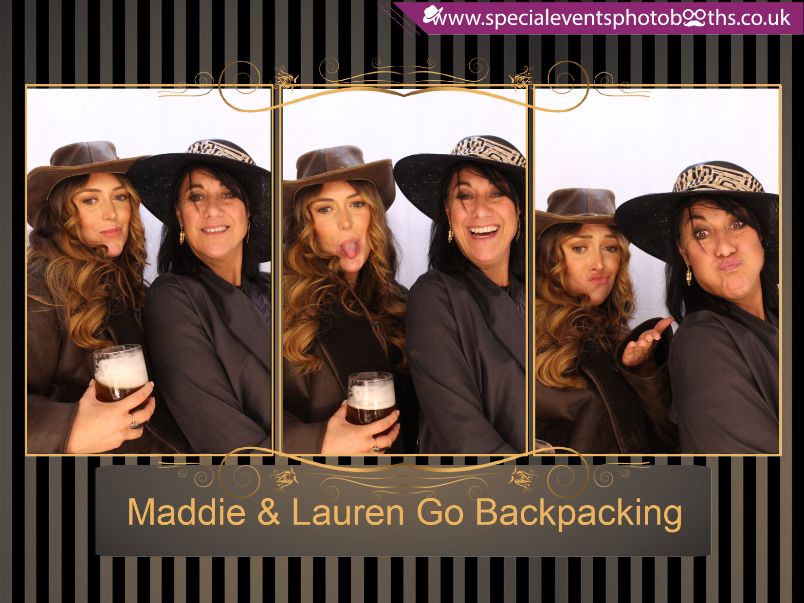 Maddie & Lauren Go Backpacking | View more photos from the event at my.specialeventsphotobooths.co.uk/u/SpecialEventsPhotoBooths/Maddie-Lauren-Go-Backpacking