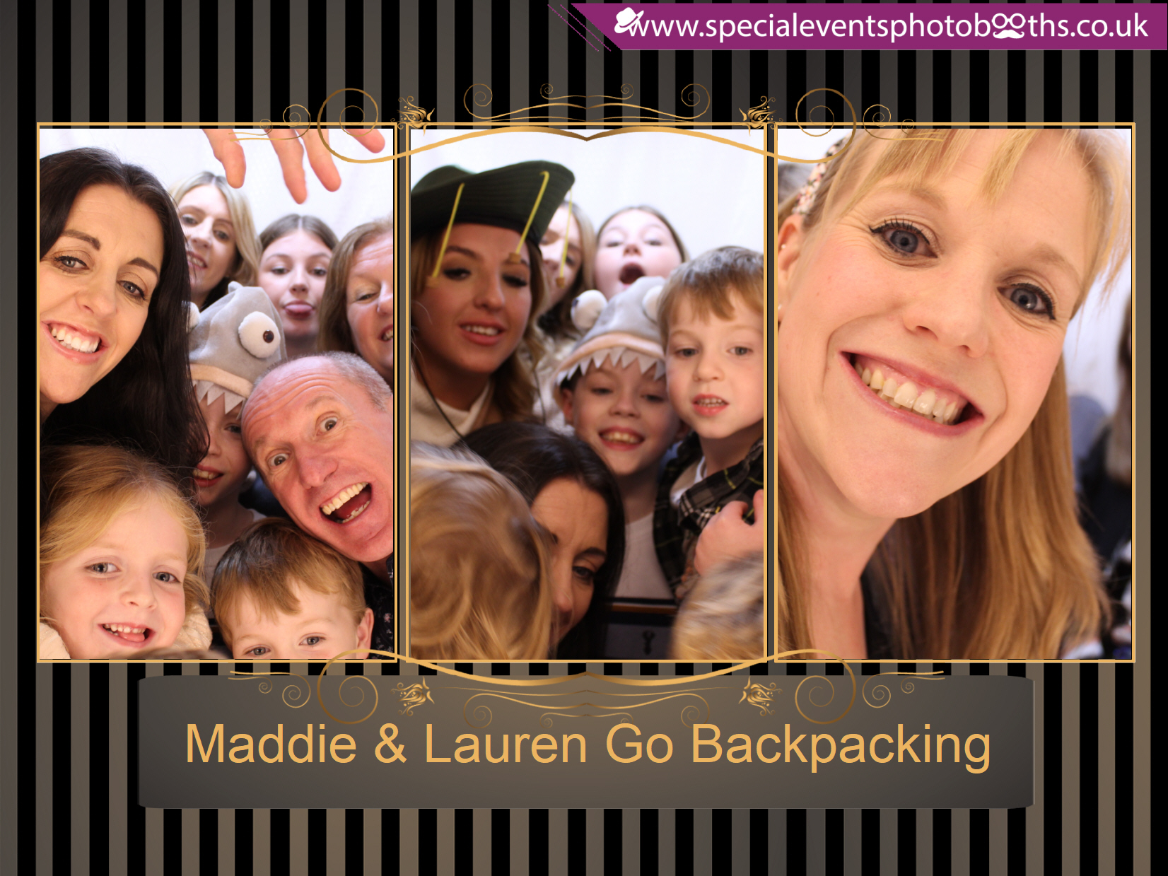 Maddie & Lauren Go Backpacking | View more photos from the event at my.specialeventsphotobooths.co.uk/u/SpecialEventsPhotoBooths/Maddie-Lauren-Go-Backpacking