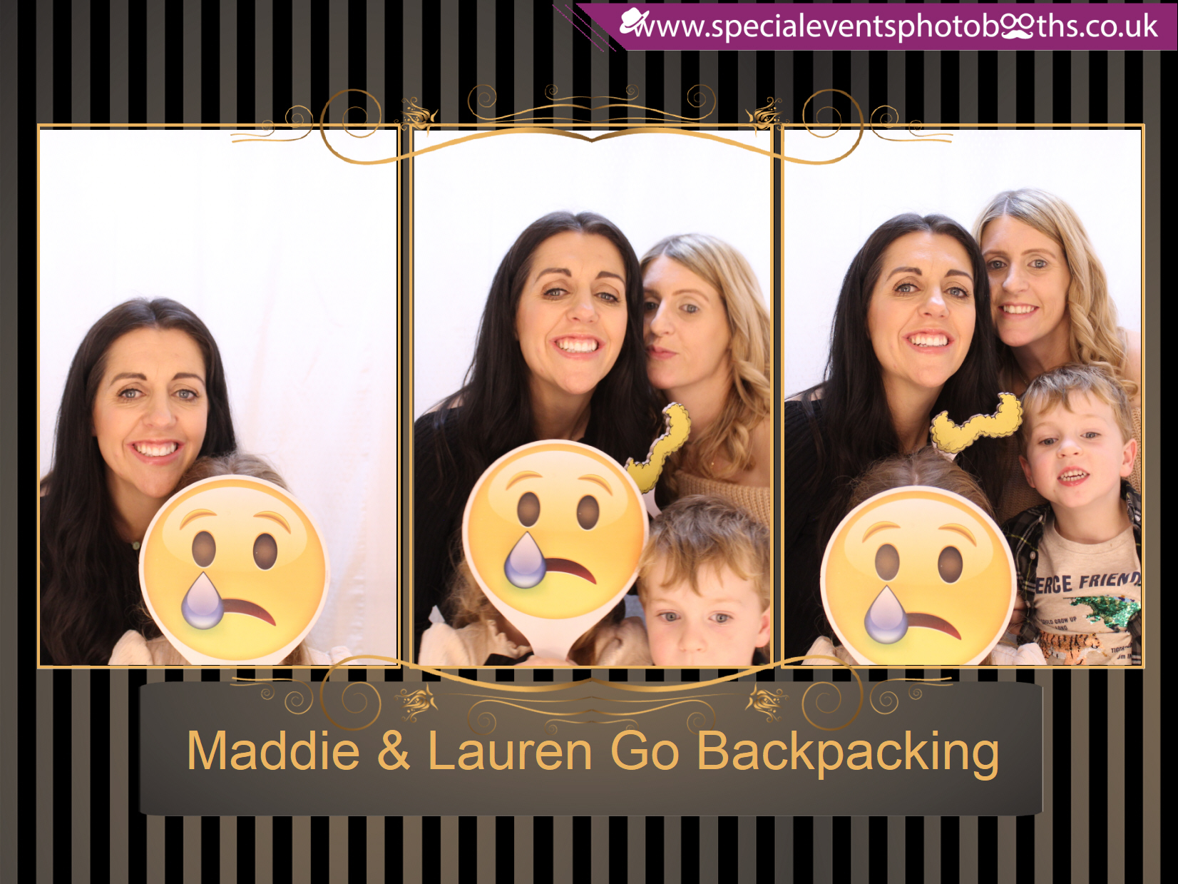 Maddie & Lauren Go Backpacking | View more photos from the event at my.specialeventsphotobooths.co.uk/u/SpecialEventsPhotoBooths/Maddie-Lauren-Go-Backpacking