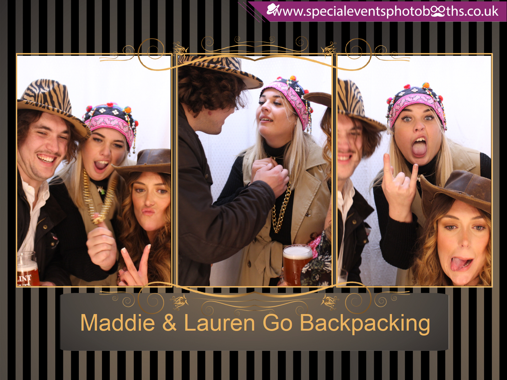 Maddie & Lauren Go Backpacking | View more photos from the event at my.specialeventsphotobooths.co.uk/u/SpecialEventsPhotoBooths/Maddie-Lauren-Go-Backpacking