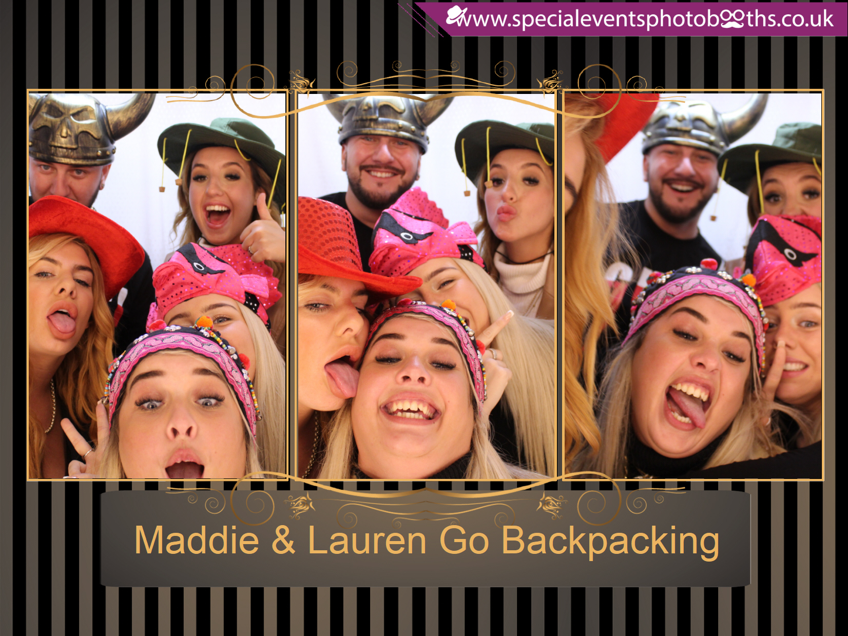 Maddie & Lauren Go Backpacking | View more photos from the event at my.specialeventsphotobooths.co.uk/u/SpecialEventsPhotoBooths/Maddie-Lauren-Go-Backpacking
