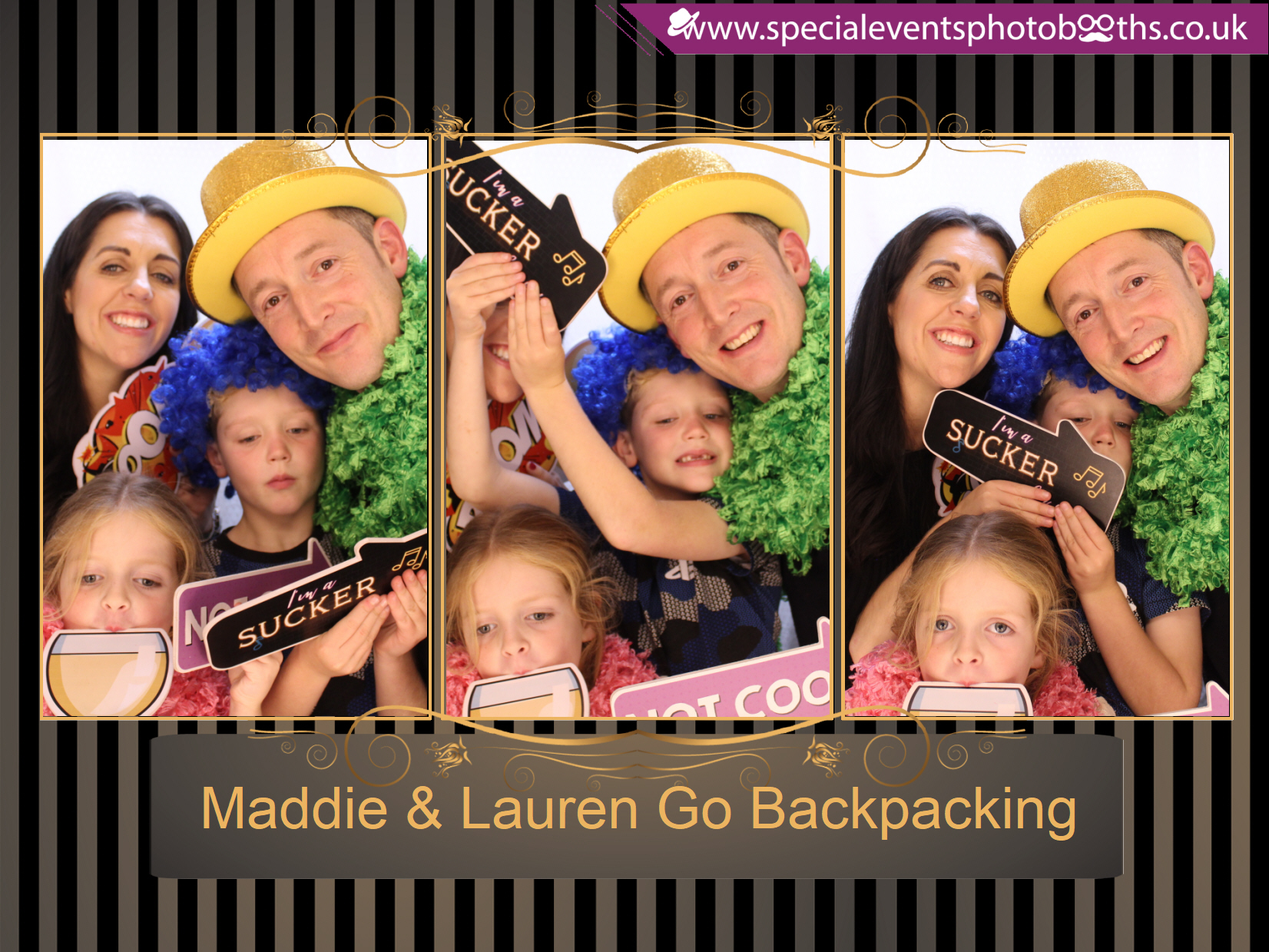 Maddie & Lauren Go Backpacking | View more photos from the event at my.specialeventsphotobooths.co.uk/u/SpecialEventsPhotoBooths/Maddie-Lauren-Go-Backpacking