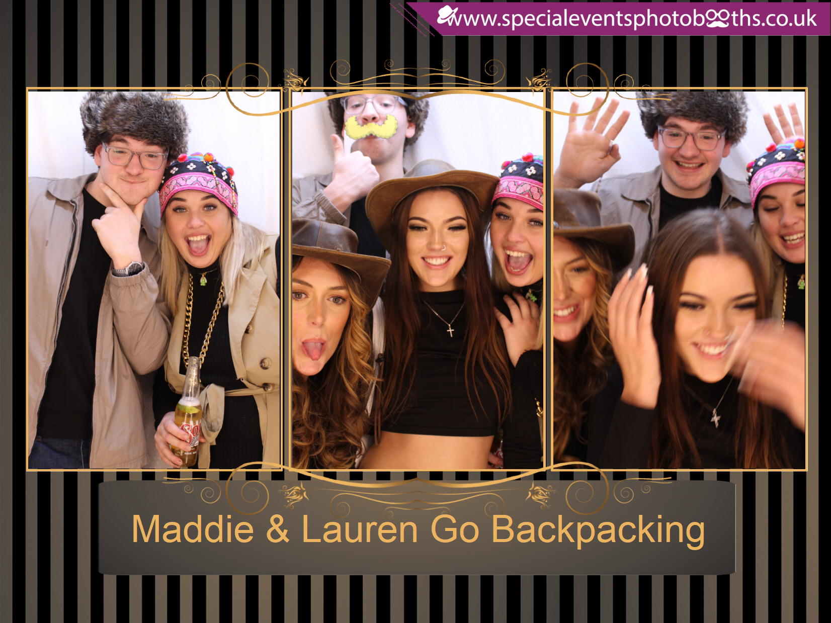 Maddie & Lauren Go Backpacking | View more photos from the event at my.specialeventsphotobooths.co.uk/u/SpecialEventsPhotoBooths/Maddie-Lauren-Go-Backpacking