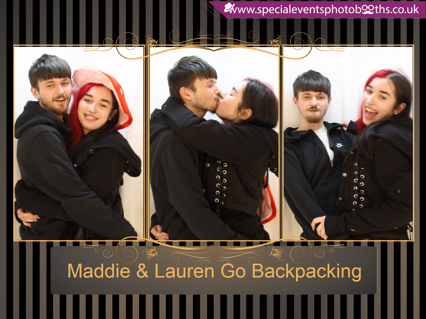 Maddie & Lauren Go Backpacking | View more photos from the event at my.specialeventsphotobooths.co.uk/u/SpecialEventsPhotoBooths/Maddie-Lauren-Go-Backpacking