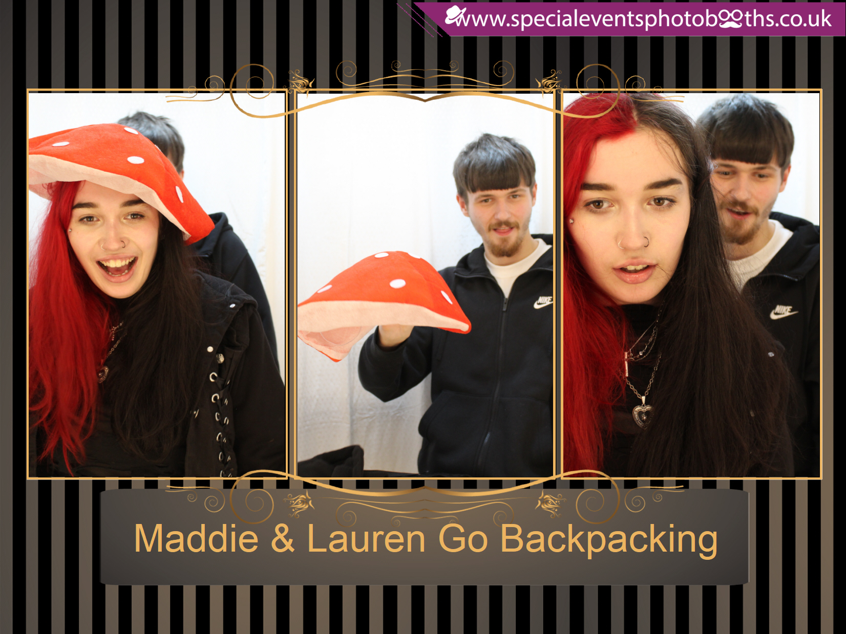 Maddie & Lauren Go Backpacking | View more photos from the event at my.specialeventsphotobooths.co.uk/u/SpecialEventsPhotoBooths/Maddie-Lauren-Go-Backpacking