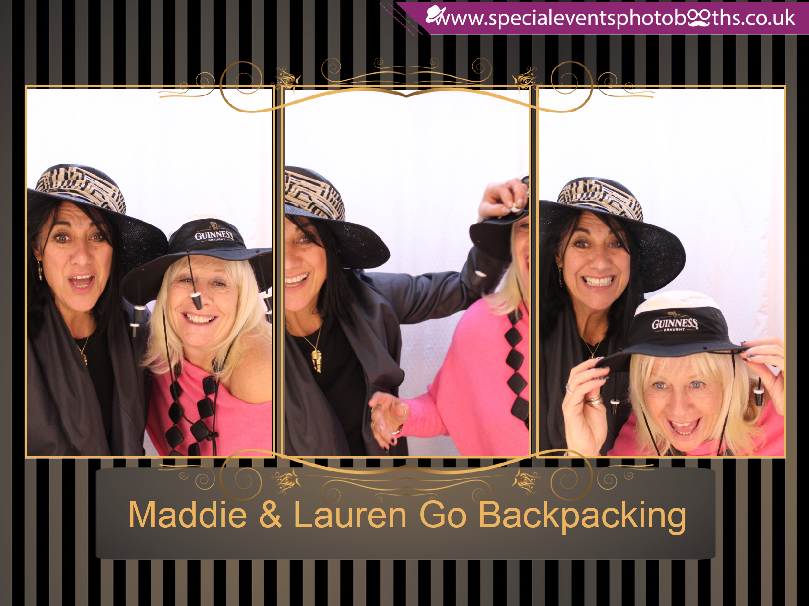 Maddie & Lauren Go Backpacking | View more photos from the event at my.specialeventsphotobooths.co.uk/u/SpecialEventsPhotoBooths/Maddie-Lauren-Go-Backpacking