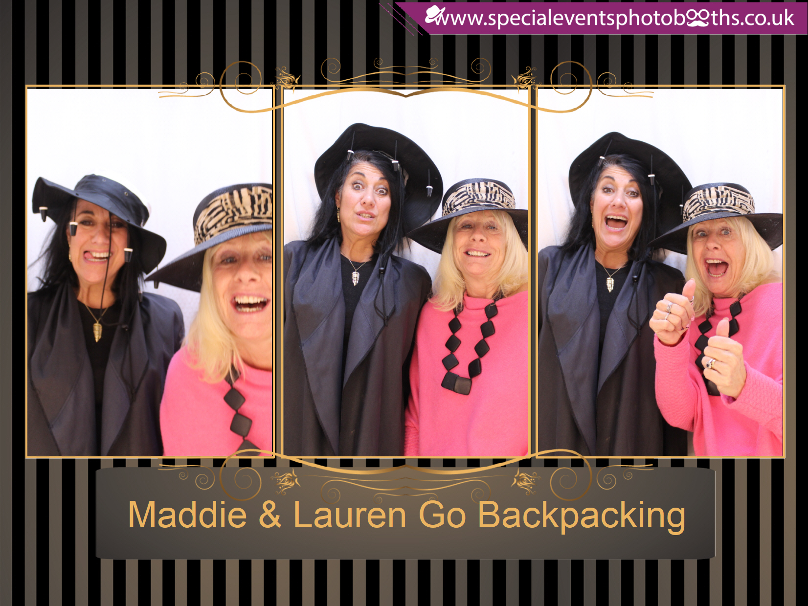 Maddie & Lauren Go Backpacking | View more photos from the event at my.specialeventsphotobooths.co.uk/u/SpecialEventsPhotoBooths/Maddie-Lauren-Go-Backpacking
