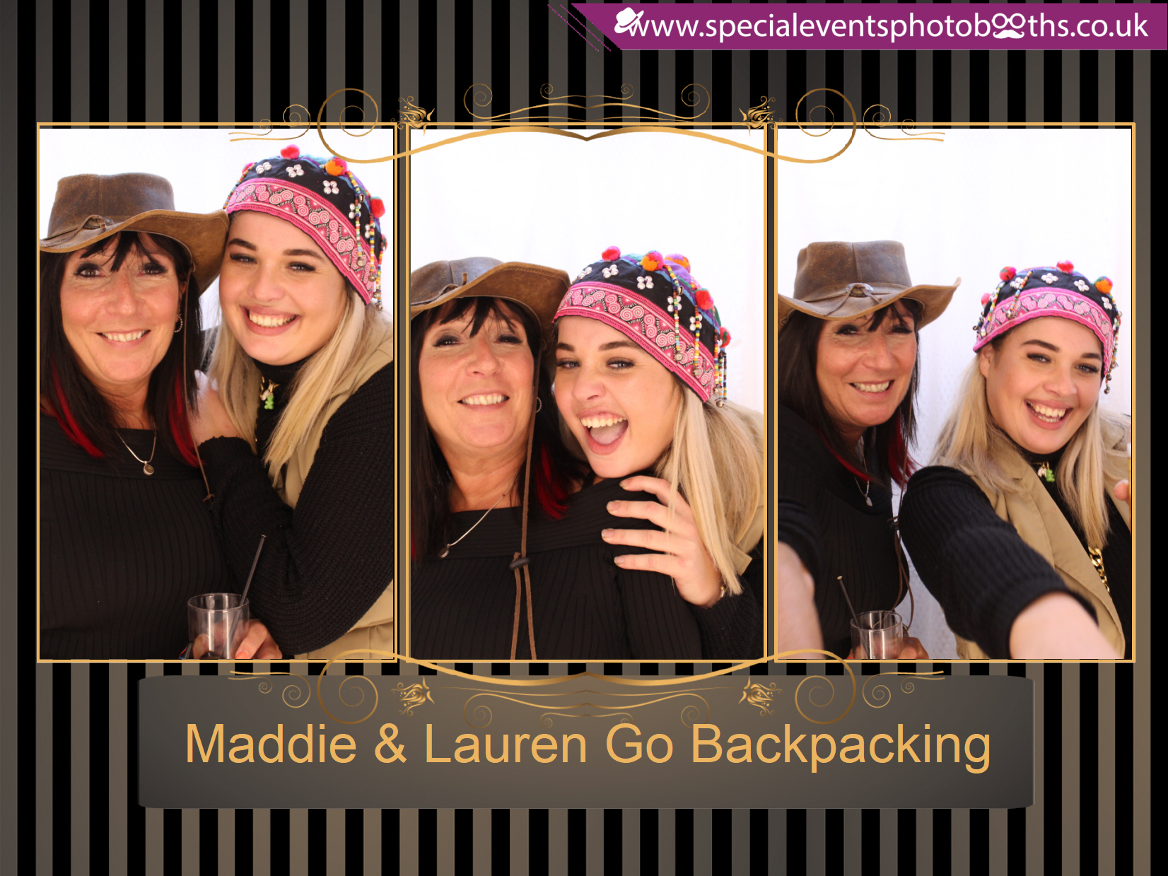 Maddie & Lauren Go Backpacking | View more photos from the event at my.specialeventsphotobooths.co.uk/u/SpecialEventsPhotoBooths/Maddie-Lauren-Go-Backpacking
