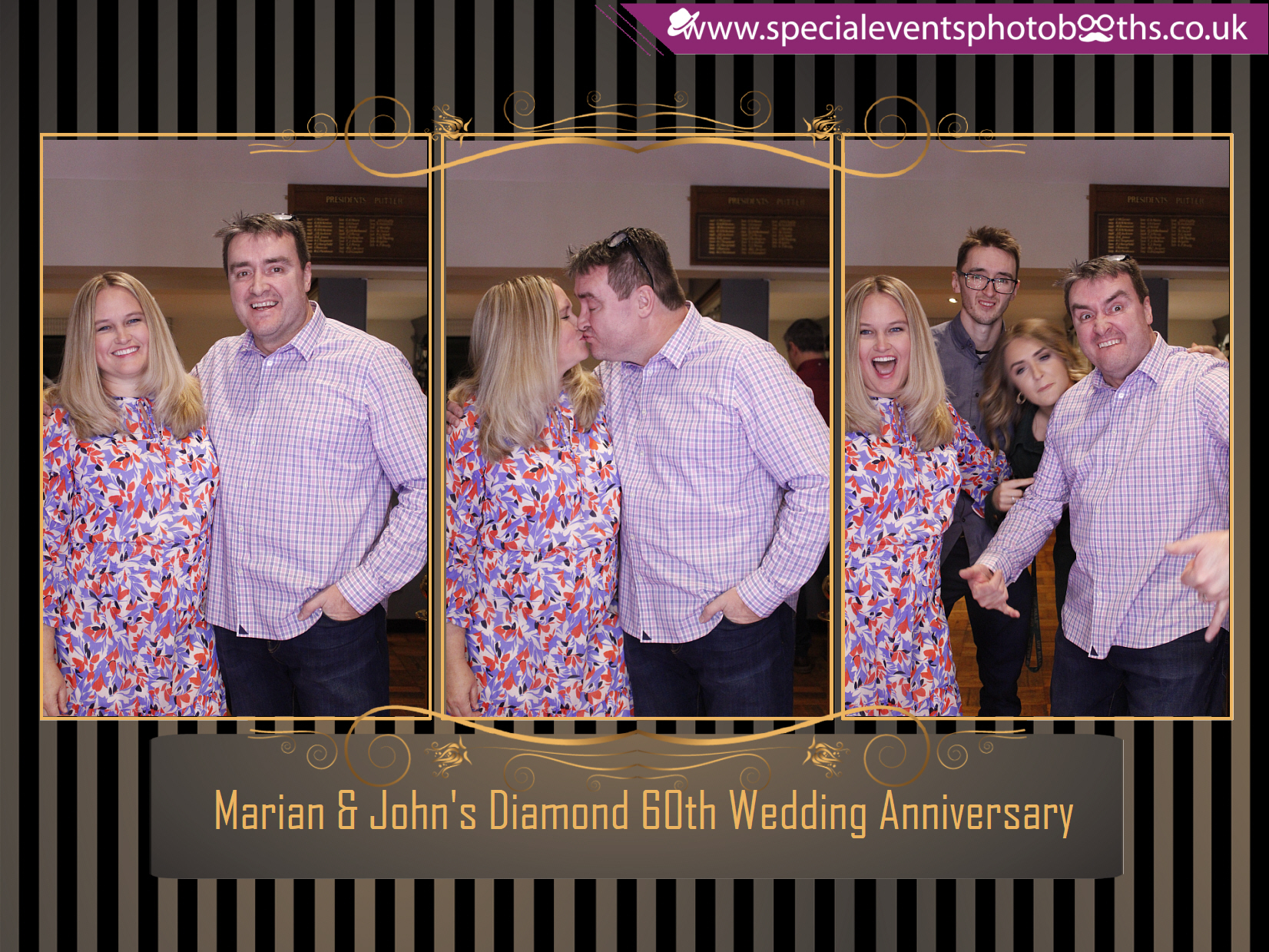 Marian & John's Diamond 60th Wedding Anniversary | View more photos from the event at my.specialeventsphotobooths.co.uk/u/SpecialEventsPhotoBooths/Marian-Johns-Diamond-60th-Wedding-Anniversary
