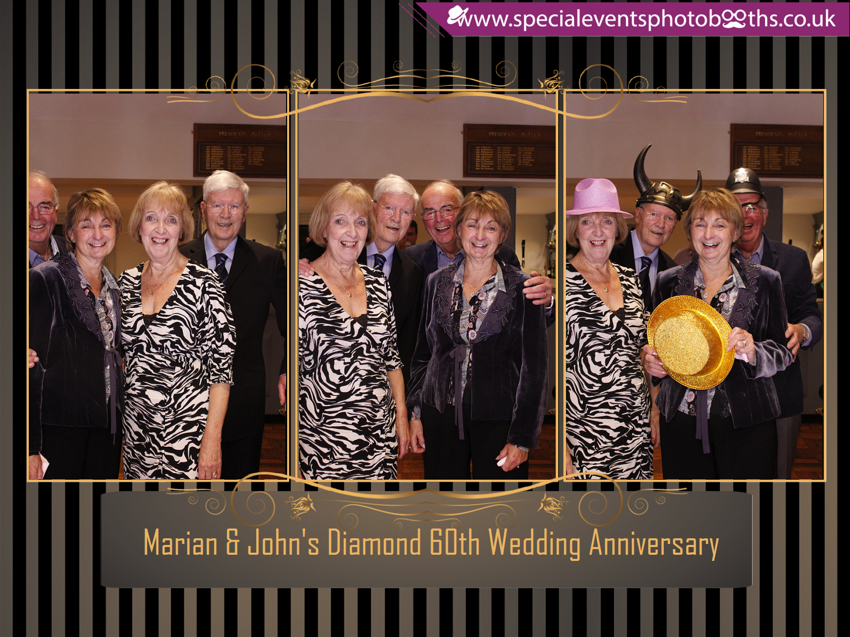 Marian & John's Diamond 60th Wedding Anniversary | View more photos from the event at my.specialeventsphotobooths.co.uk/u/SpecialEventsPhotoBooths/Marian-Johns-Diamond-60th-Wedding-Anniversary