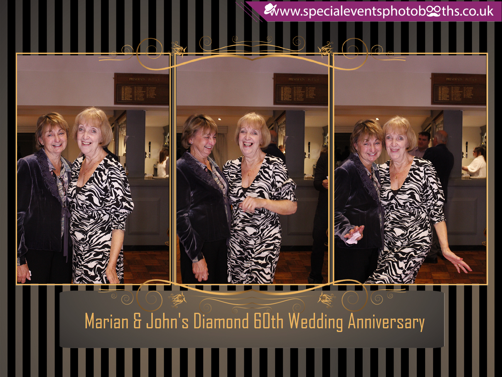 Marian & John's Diamond 60th Wedding Anniversary | View more photos from the event at my.specialeventsphotobooths.co.uk/u/SpecialEventsPhotoBooths/Marian-Johns-Diamond-60th-Wedding-Anniversary