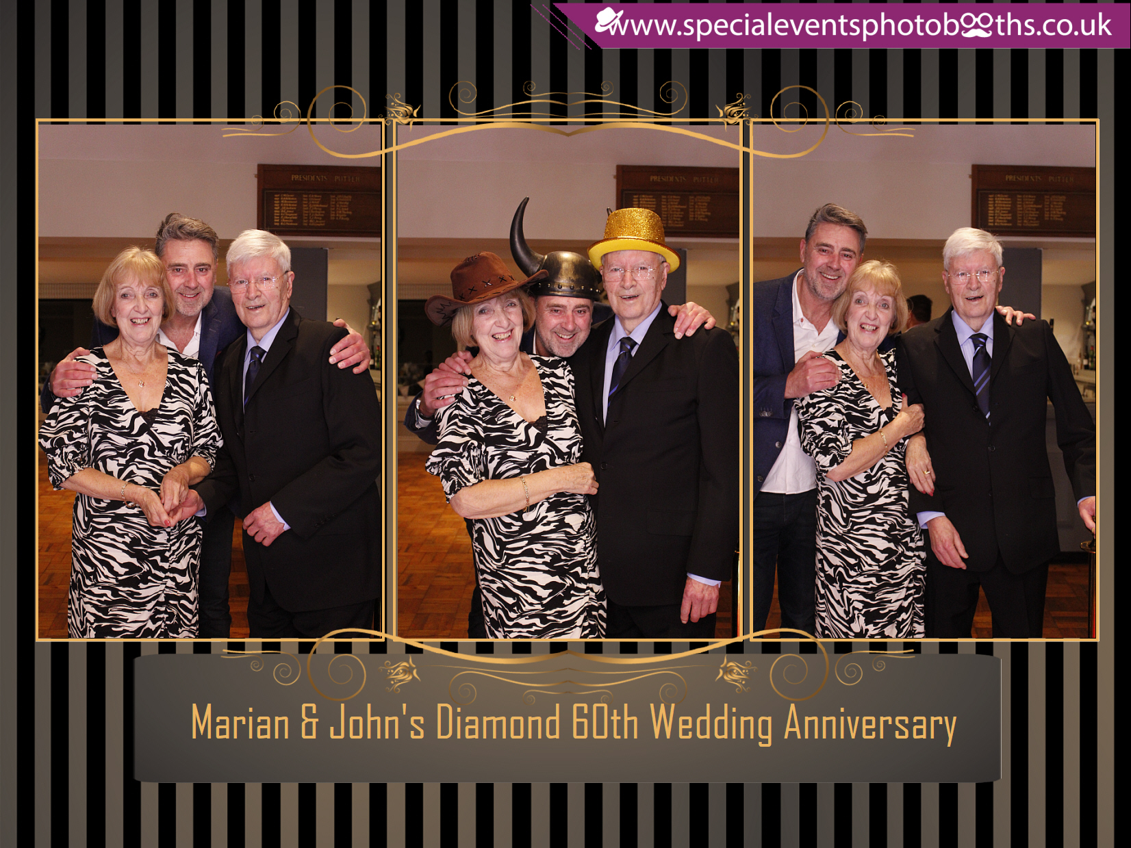 Marian & John's Diamond 60th Wedding Anniversary | View more photos from the event at my.specialeventsphotobooths.co.uk/u/SpecialEventsPhotoBooths/Marian-Johns-Diamond-60th-Wedding-Anniversary