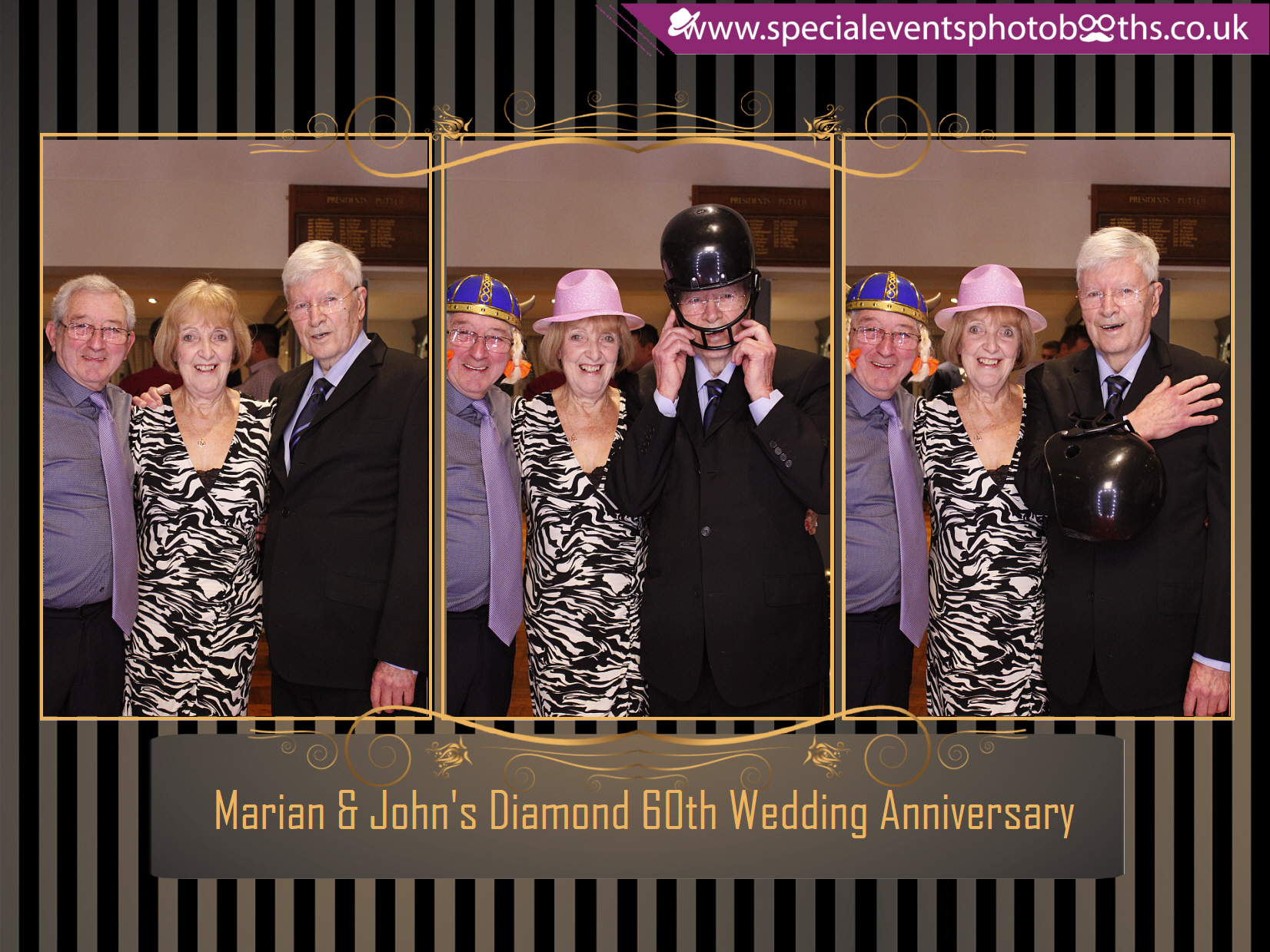 Marian & John's Diamond 60th Wedding Anniversary | View more photos from the event at my.specialeventsphotobooths.co.uk/u/SpecialEventsPhotoBooths/Marian-Johns-Diamond-60th-Wedding-Anniversary