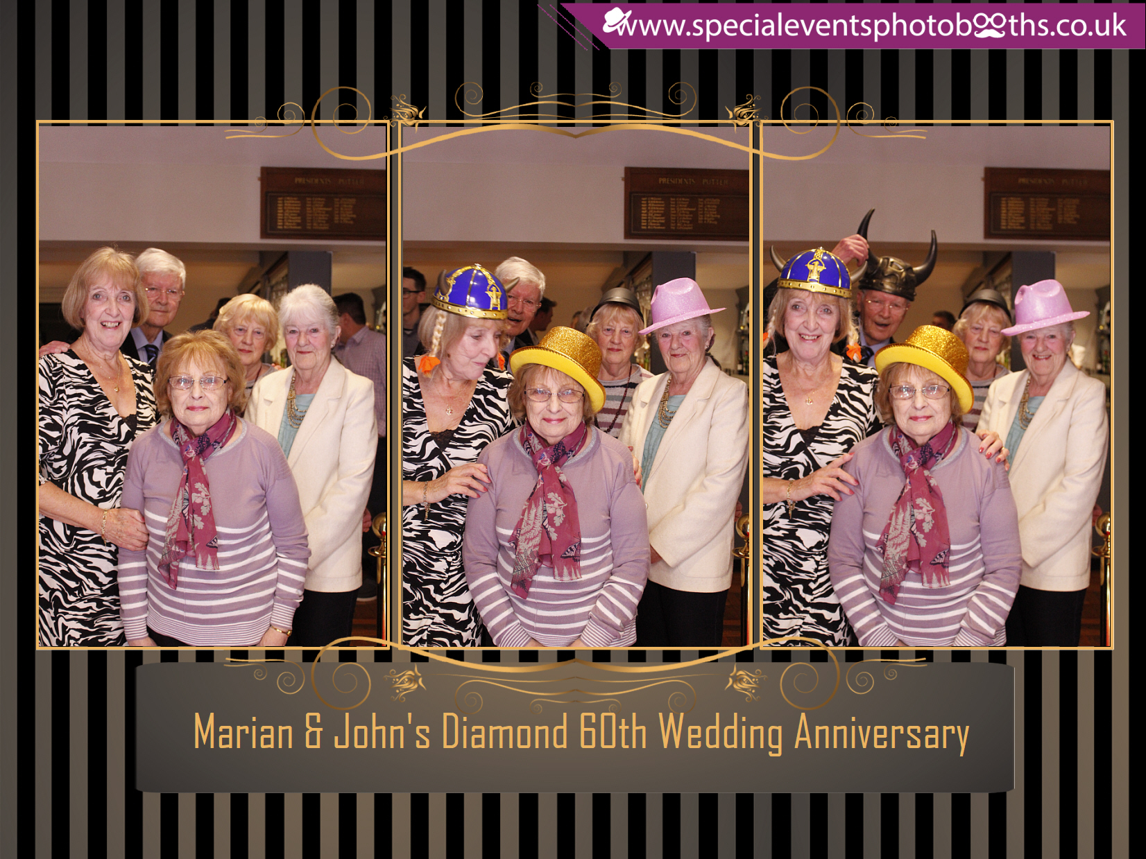 Marian & John's Diamond 60th Wedding Anniversary | View more photos from the event at my.specialeventsphotobooths.co.uk/u/SpecialEventsPhotoBooths/Marian-Johns-Diamond-60th-Wedding-Anniversary