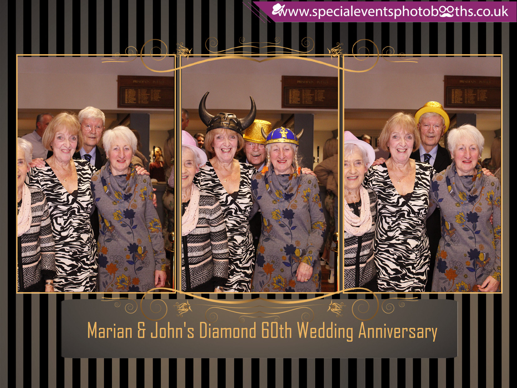 Marian & John's Diamond 60th Wedding Anniversary | View more photos from the event at my.specialeventsphotobooths.co.uk/u/SpecialEventsPhotoBooths/Marian-Johns-Diamond-60th-Wedding-Anniversary