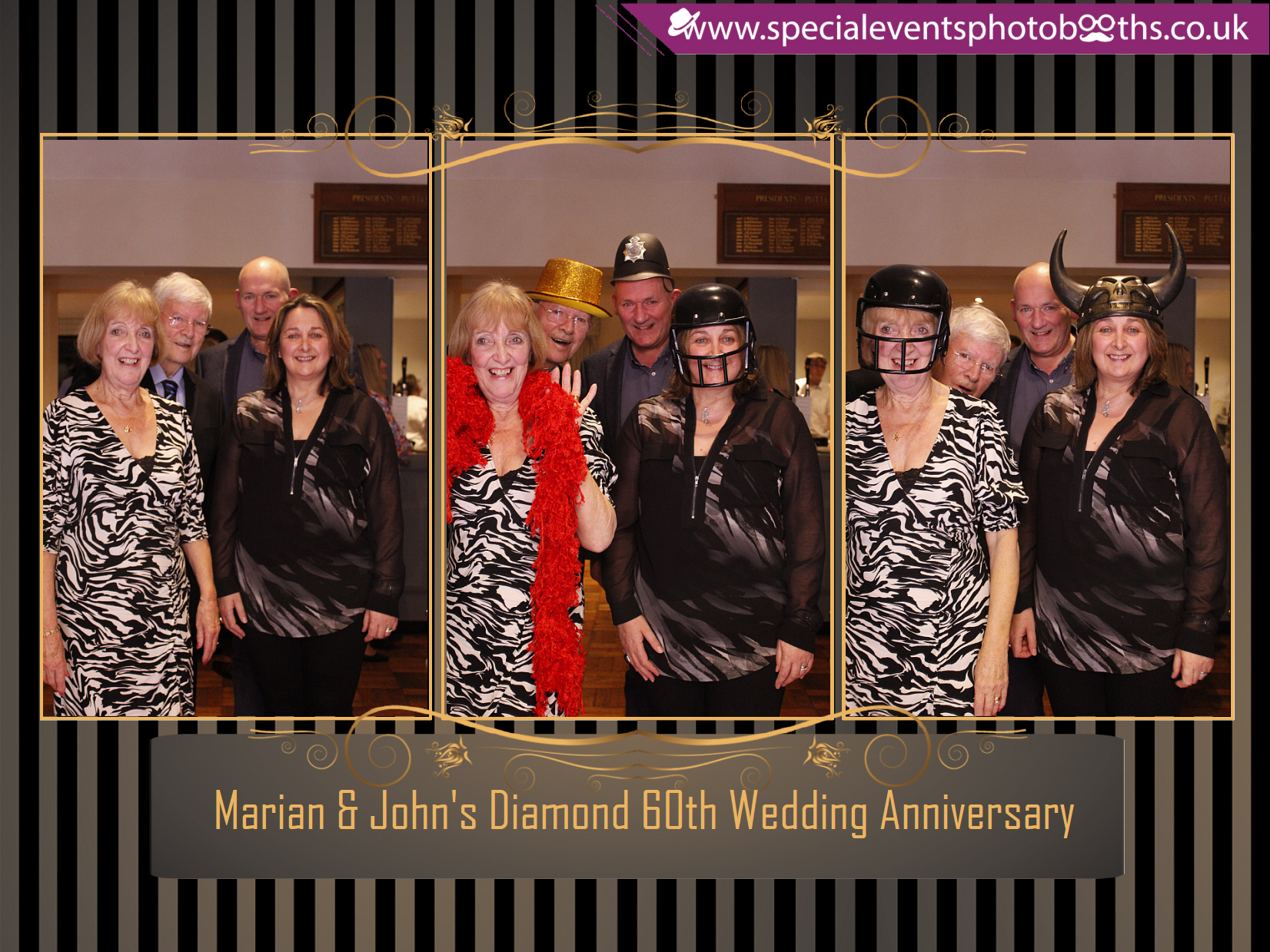 Marian & John's Diamond 60th Wedding Anniversary | View more photos from the event at my.specialeventsphotobooths.co.uk/u/SpecialEventsPhotoBooths/Marian-Johns-Diamond-60th-Wedding-Anniversary