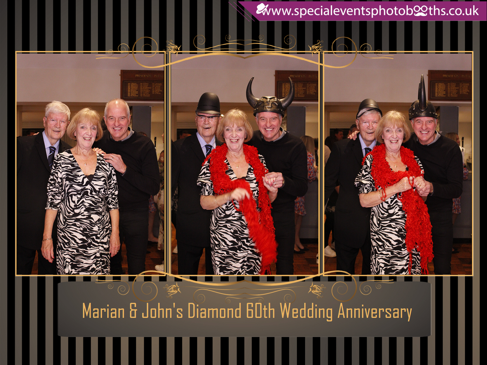 Marian & John's Diamond 60th Wedding Anniversary | View more photos from the event at my.specialeventsphotobooths.co.uk/u/SpecialEventsPhotoBooths/Marian-Johns-Diamond-60th-Wedding-Anniversary