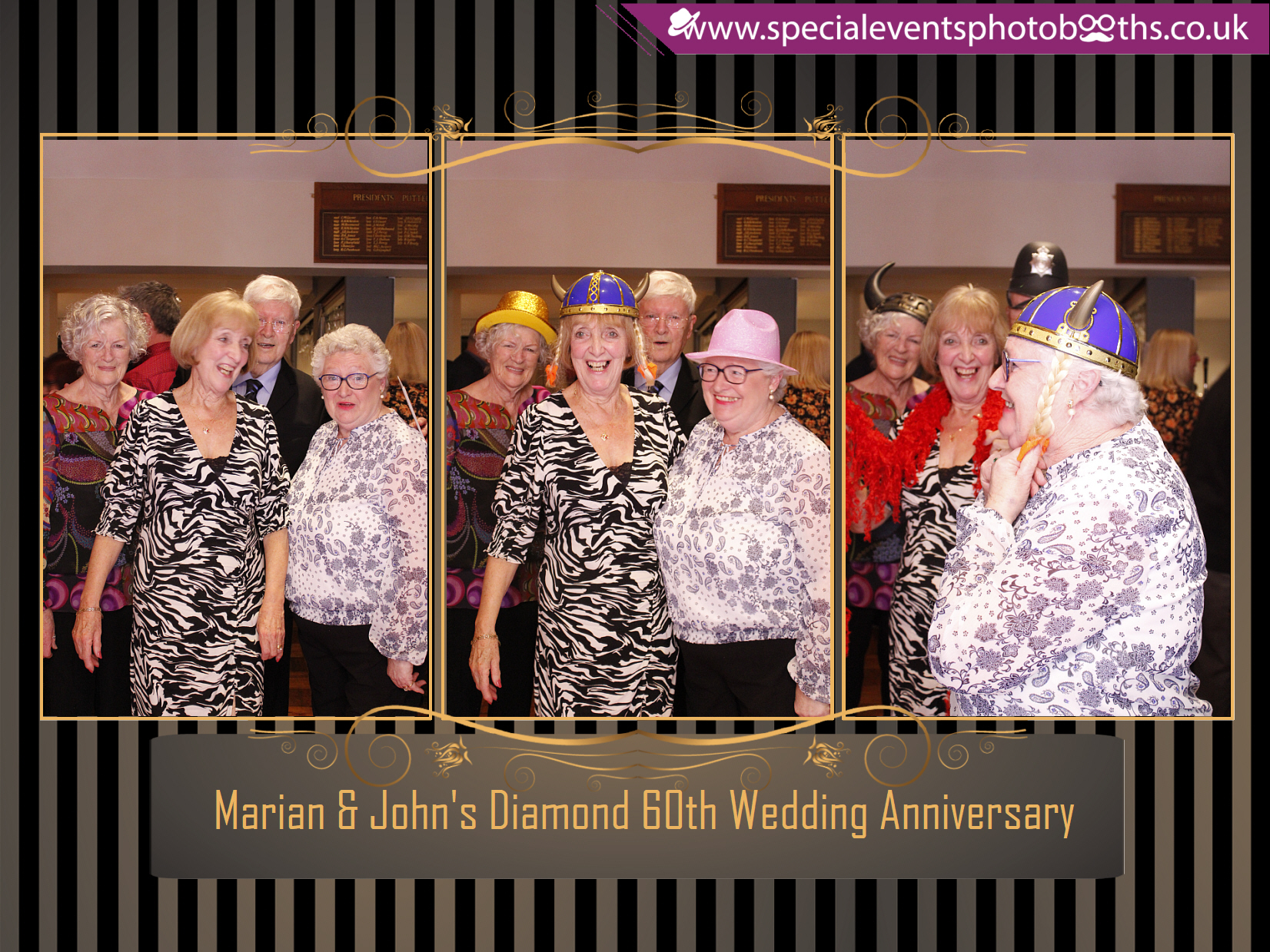 Marian & John's Diamond 60th Wedding Anniversary | View more photos from the event at my.specialeventsphotobooths.co.uk/u/SpecialEventsPhotoBooths/Marian-Johns-Diamond-60th-Wedding-Anniversary