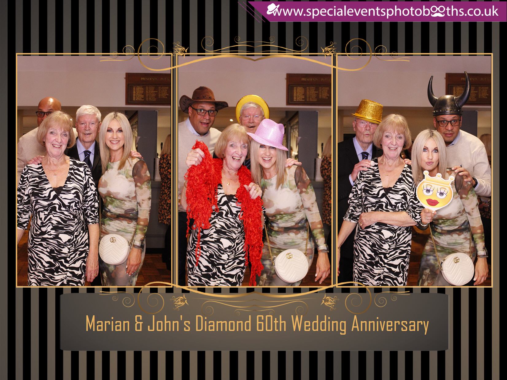 Marian & John's Diamond 60th Wedding Anniversary | View more photos from the event at my.specialeventsphotobooths.co.uk/u/SpecialEventsPhotoBooths/Marian-Johns-Diamond-60th-Wedding-Anniversary