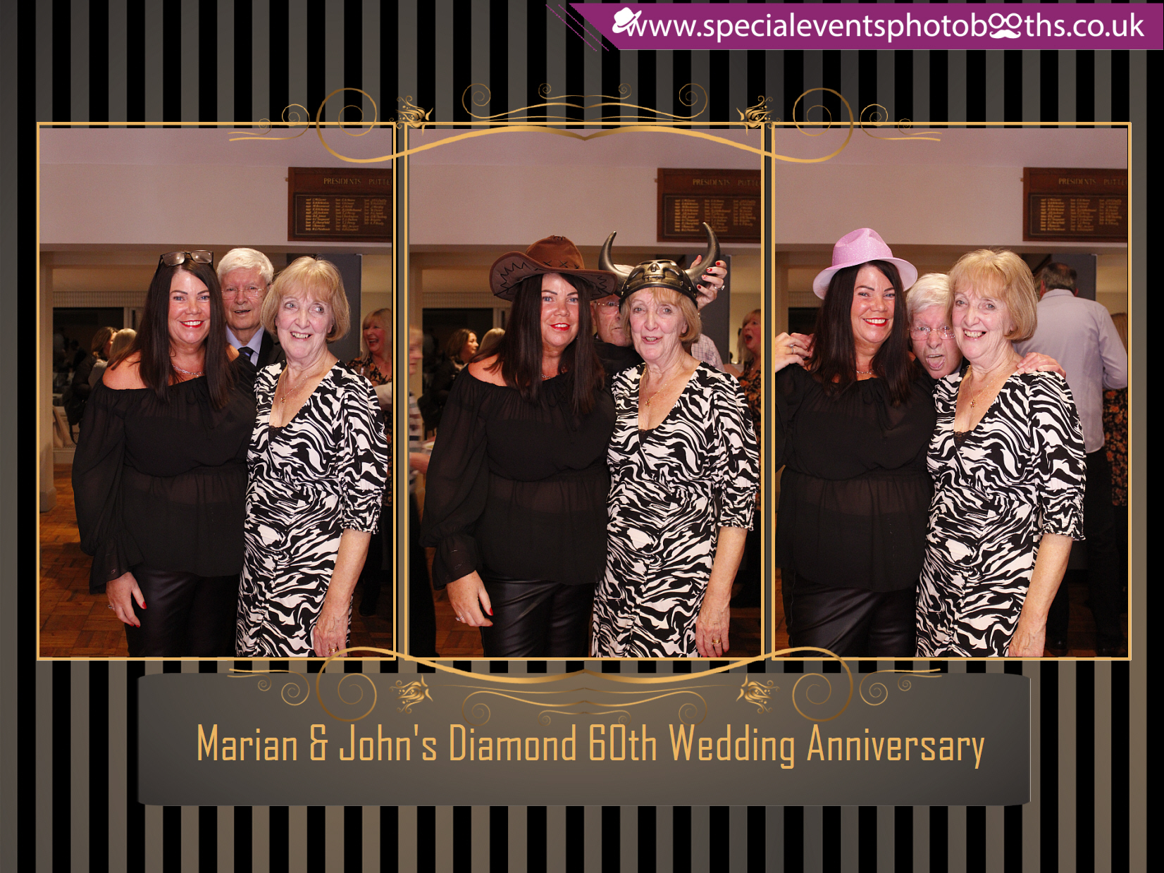 Marian & John's Diamond 60th Wedding Anniversary | View more photos from the event at my.specialeventsphotobooths.co.uk/u/SpecialEventsPhotoBooths/Marian-Johns-Diamond-60th-Wedding-Anniversary