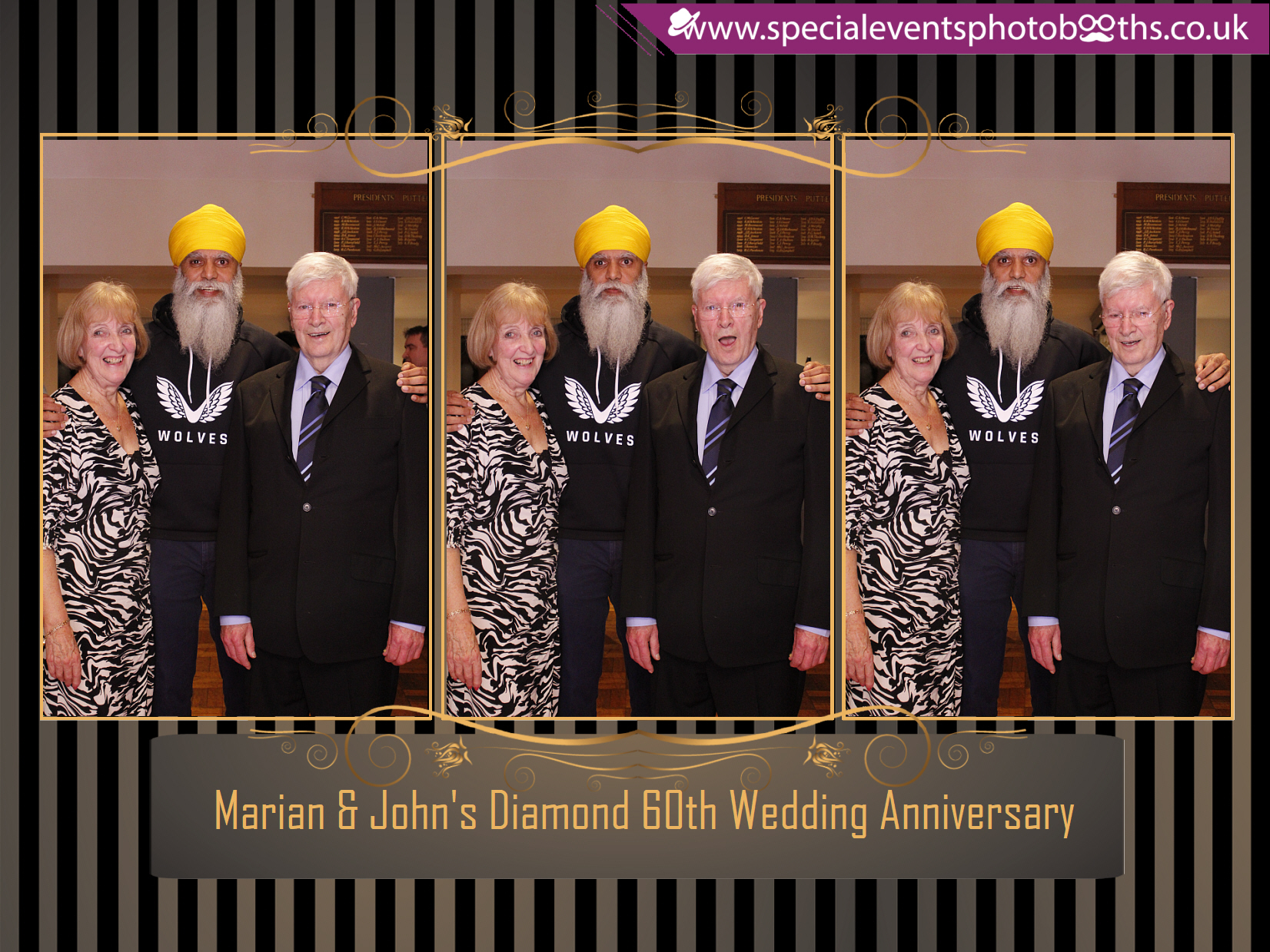 Marian & John's Diamond 60th Wedding Anniversary | View more photos from the event at my.specialeventsphotobooths.co.uk/u/SpecialEventsPhotoBooths/Marian-Johns-Diamond-60th-Wedding-Anniversary