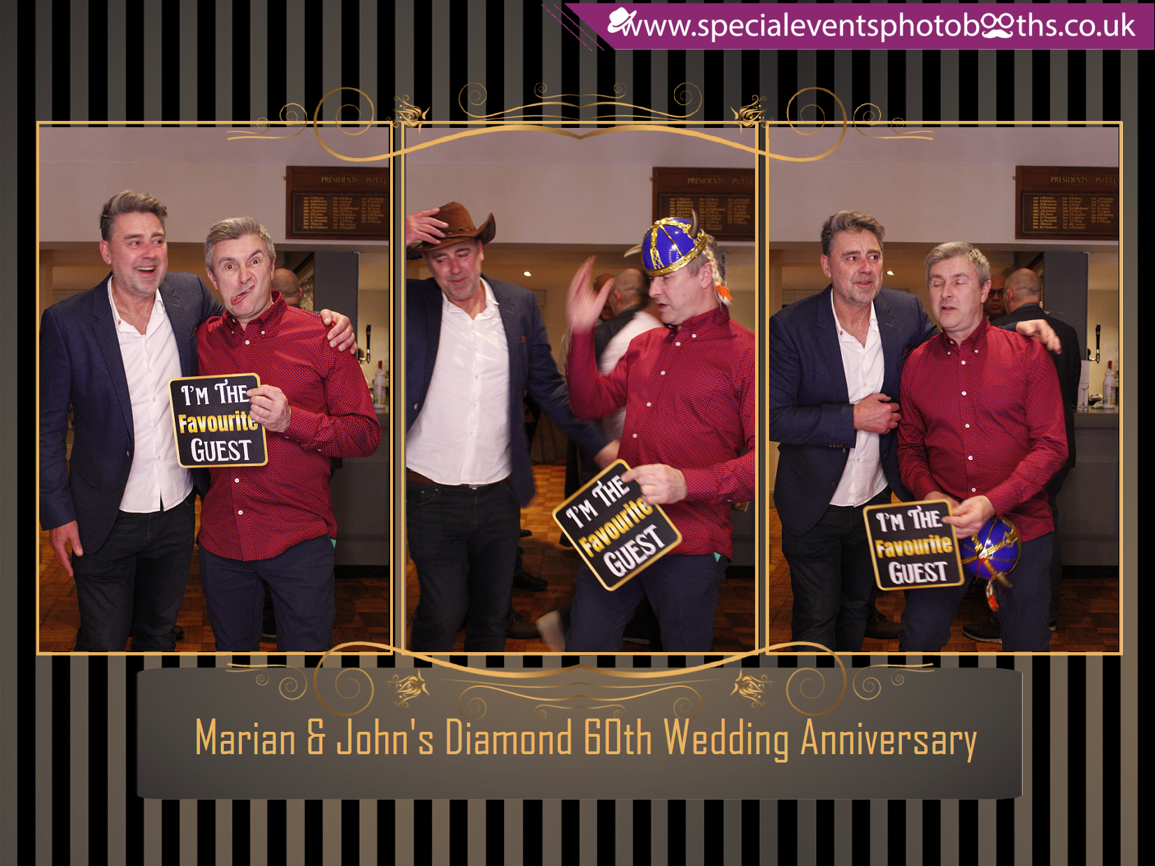 Marian & John's Diamond 60th Wedding Anniversary | View more photos from the event at my.specialeventsphotobooths.co.uk/u/SpecialEventsPhotoBooths/Marian-Johns-Diamond-60th-Wedding-Anniversary