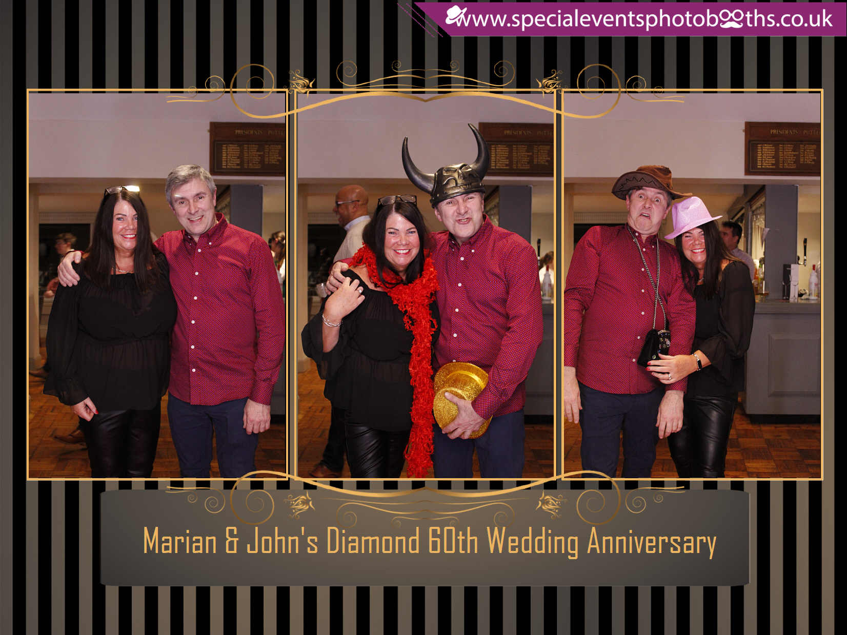 Marian & John's Diamond 60th Wedding Anniversary | View more photos from the event at my.specialeventsphotobooths.co.uk/u/SpecialEventsPhotoBooths/Marian-Johns-Diamond-60th-Wedding-Anniversary
