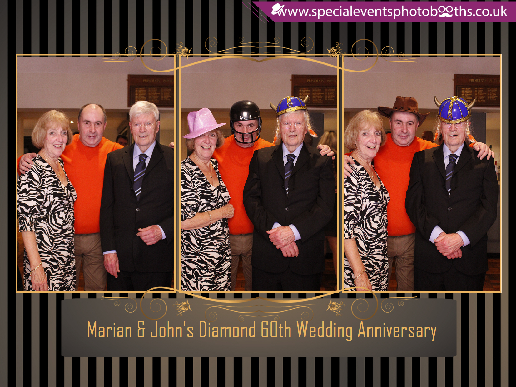 Marian & John's Diamond 60th Wedding Anniversary | View more photos from the event at my.specialeventsphotobooths.co.uk/u/SpecialEventsPhotoBooths/Marian-Johns-Diamond-60th-Wedding-Anniversary
