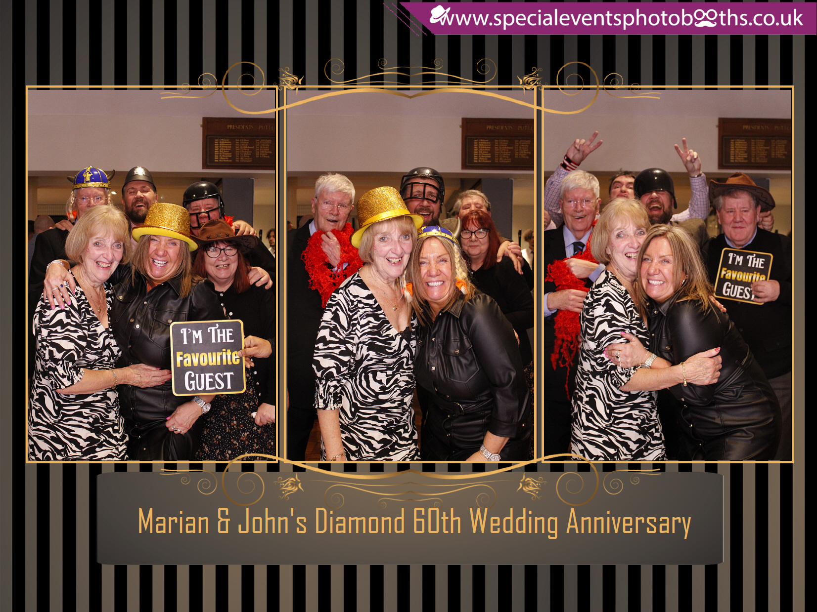Marian & John's Diamond 60th Wedding Anniversary | View more photos from the event at my.specialeventsphotobooths.co.uk/u/SpecialEventsPhotoBooths/Marian-Johns-Diamond-60th-Wedding-Anniversary