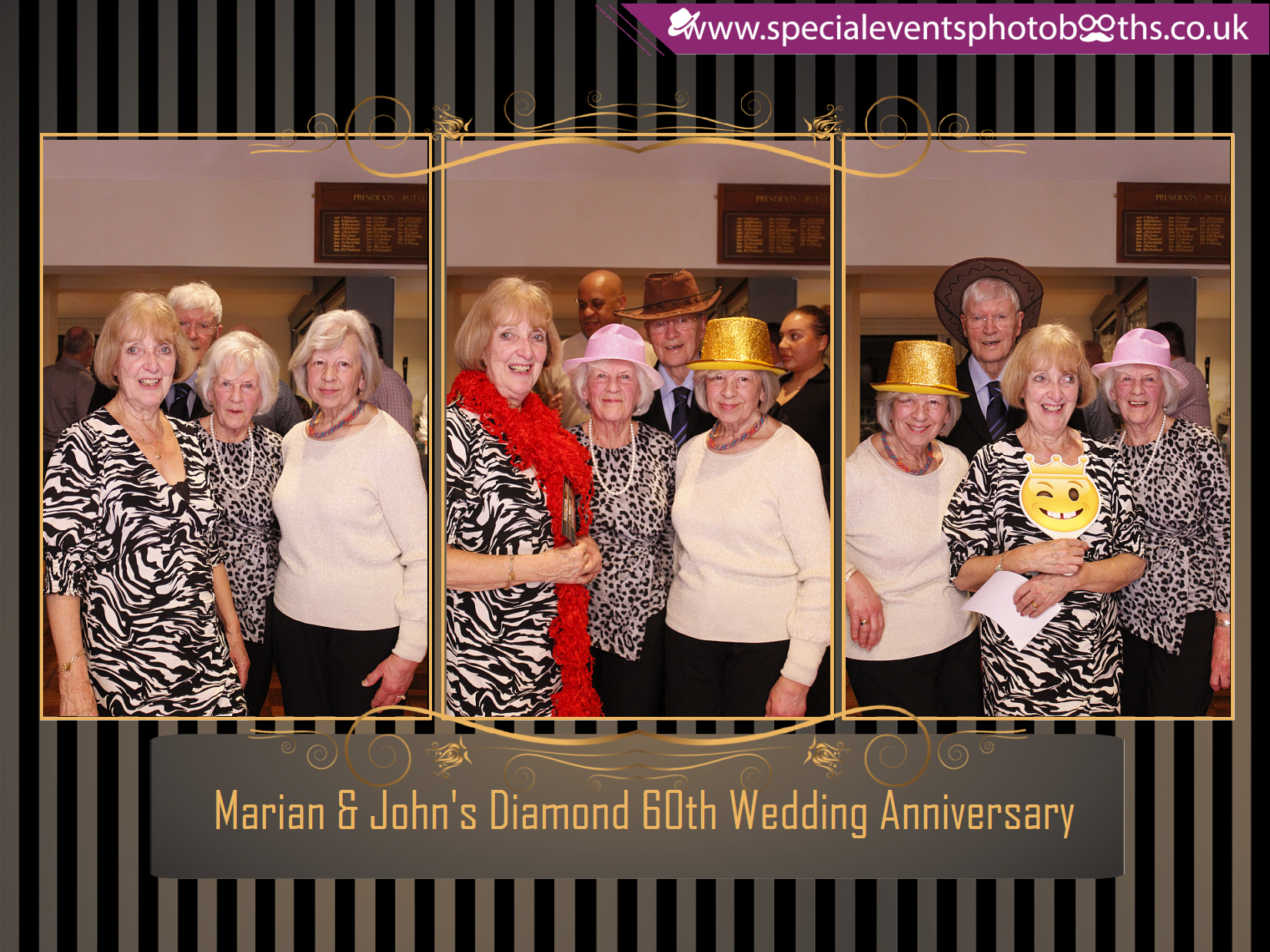 Marian & John's Diamond 60th Wedding Anniversary | View more photos from the event at my.specialeventsphotobooths.co.uk/u/SpecialEventsPhotoBooths/Marian-Johns-Diamond-60th-Wedding-Anniversary