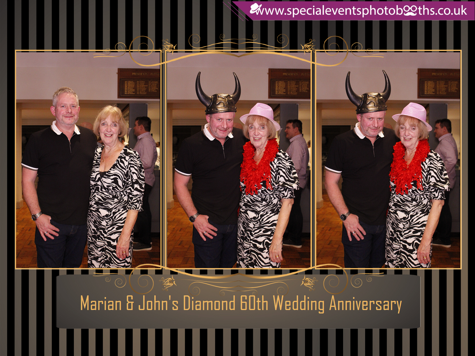Marian & John's Diamond 60th Wedding Anniversary | View more photos from the event at my.specialeventsphotobooths.co.uk/u/SpecialEventsPhotoBooths/Marian-Johns-Diamond-60th-Wedding-Anniversary