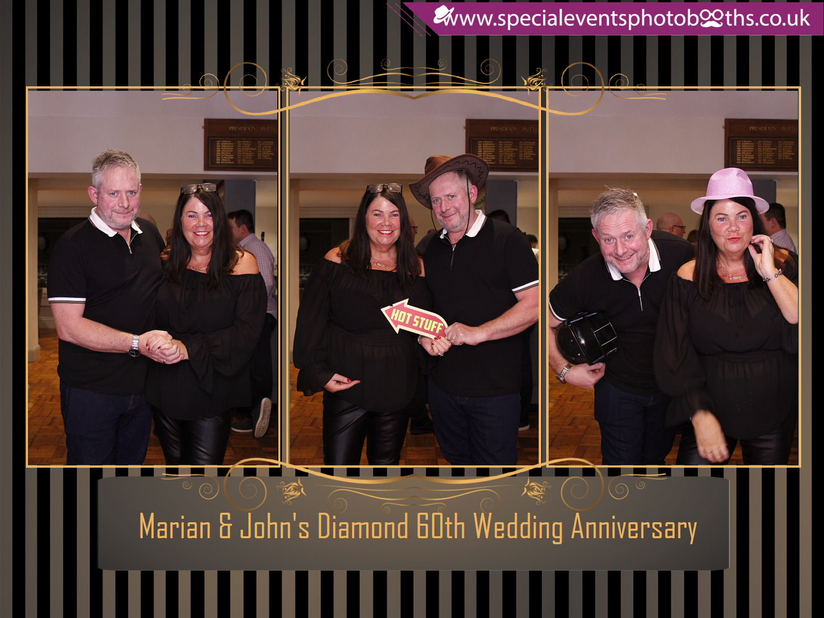Marian & John's Diamond 60th Wedding Anniversary | View more photos from the event at my.specialeventsphotobooths.co.uk/u/SpecialEventsPhotoBooths/Marian-Johns-Diamond-60th-Wedding-Anniversary