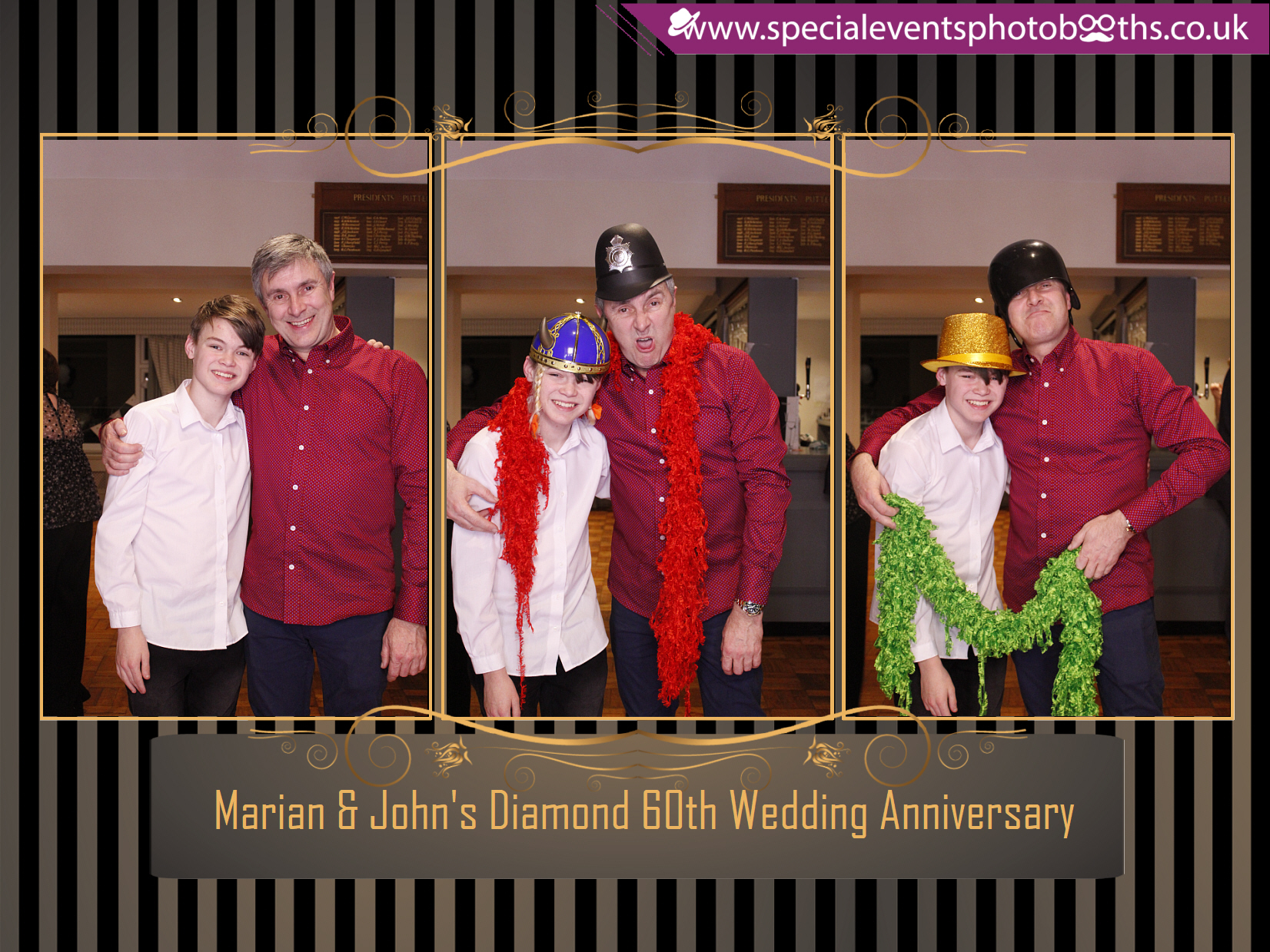 Marian & John's Diamond 60th Wedding Anniversary | View more photos from the event at my.specialeventsphotobooths.co.uk/u/SpecialEventsPhotoBooths/Marian-Johns-Diamond-60th-Wedding-Anniversary