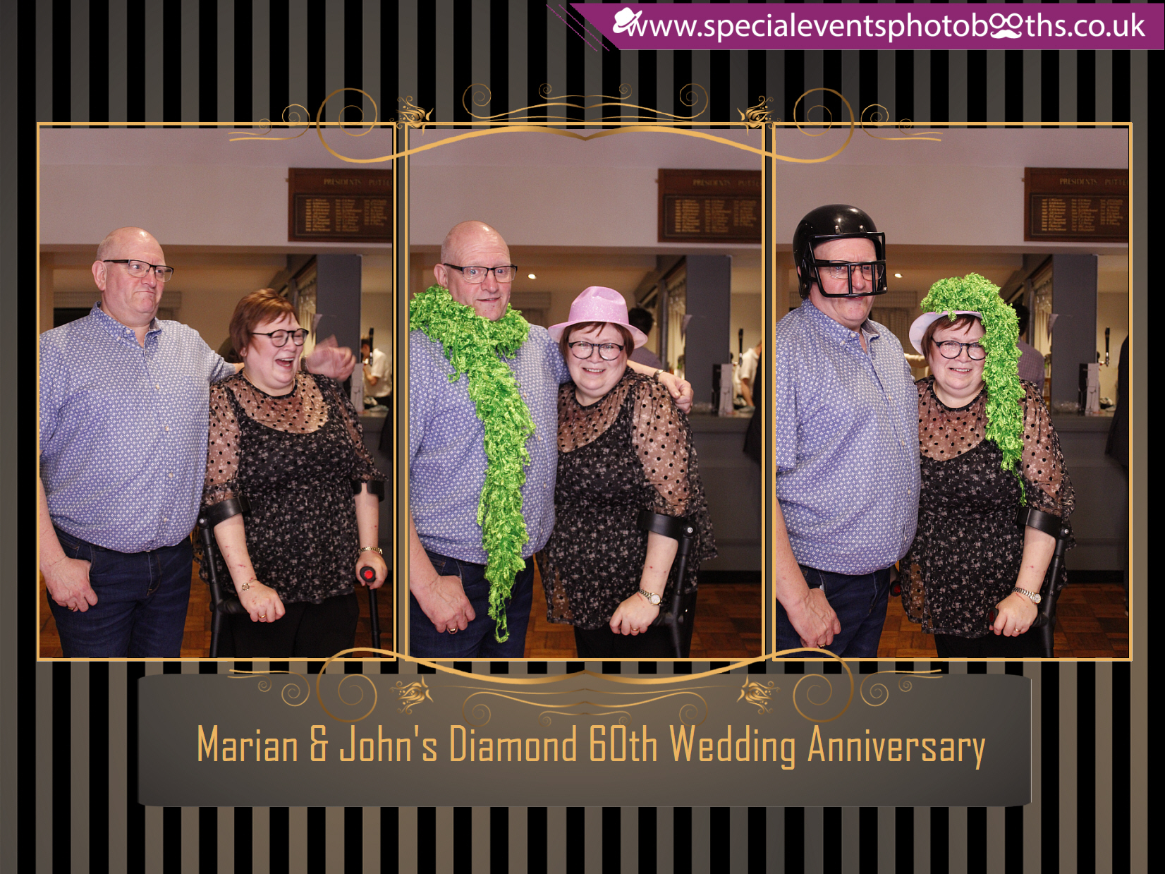 Marian & John's Diamond 60th Wedding Anniversary | View more photos from the event at my.specialeventsphotobooths.co.uk/u/SpecialEventsPhotoBooths/Marian-Johns-Diamond-60th-Wedding-Anniversary