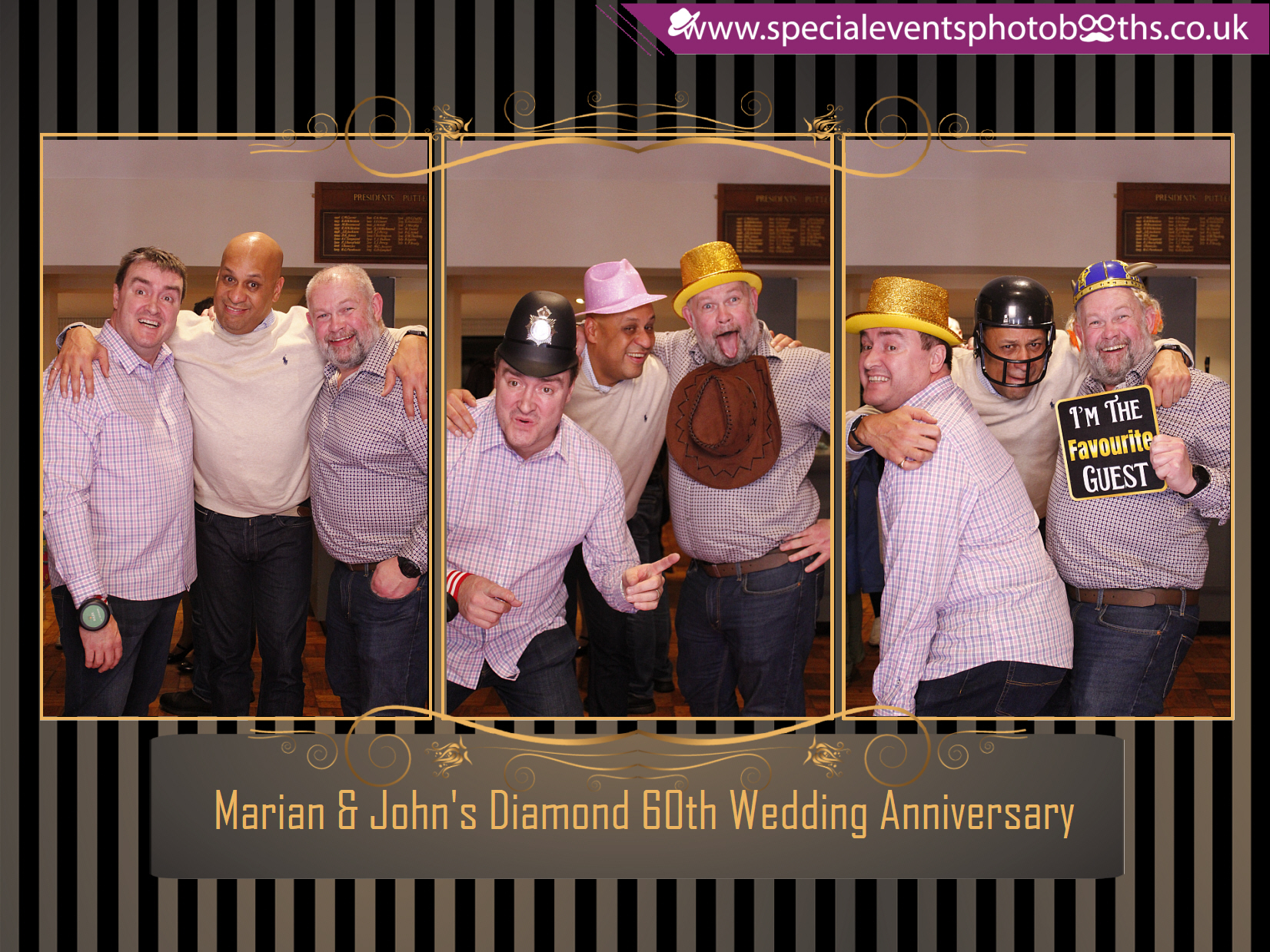 Marian & John's Diamond 60th Wedding Anniversary | View more photos from the event at my.specialeventsphotobooths.co.uk/u/SpecialEventsPhotoBooths/Marian-Johns-Diamond-60th-Wedding-Anniversary