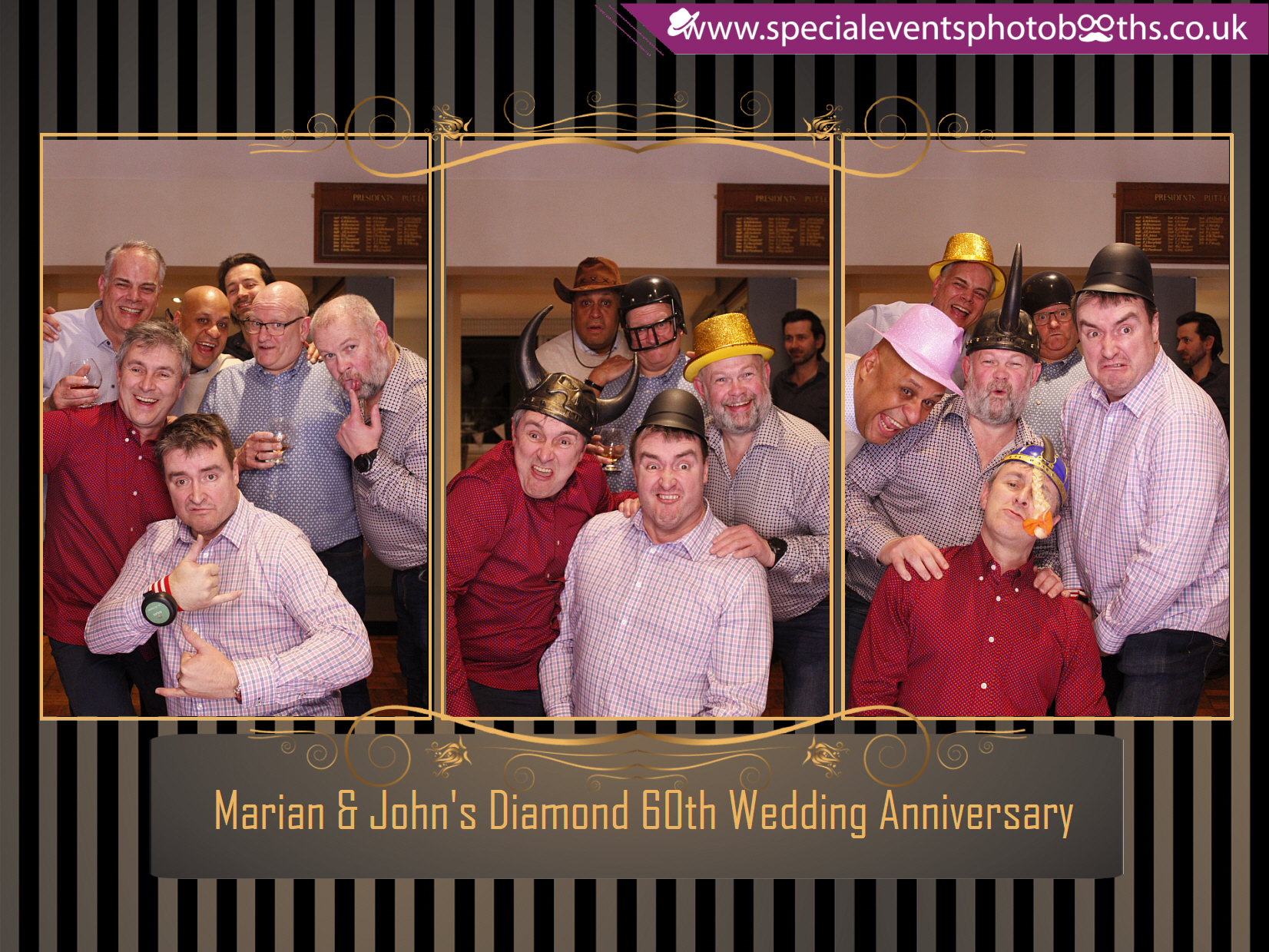Marian & John's Diamond 60th Wedding Anniversary | View more photos from the event at my.specialeventsphotobooths.co.uk/u/SpecialEventsPhotoBooths/Marian-Johns-Diamond-60th-Wedding-Anniversary