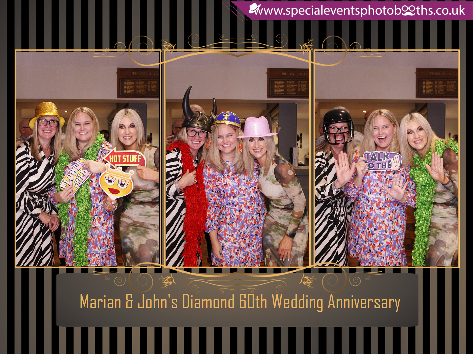 Marian & John's Diamond 60th Wedding Anniversary | View more photos from the event at my.specialeventsphotobooths.co.uk/u/SpecialEventsPhotoBooths/Marian-Johns-Diamond-60th-Wedding-Anniversary