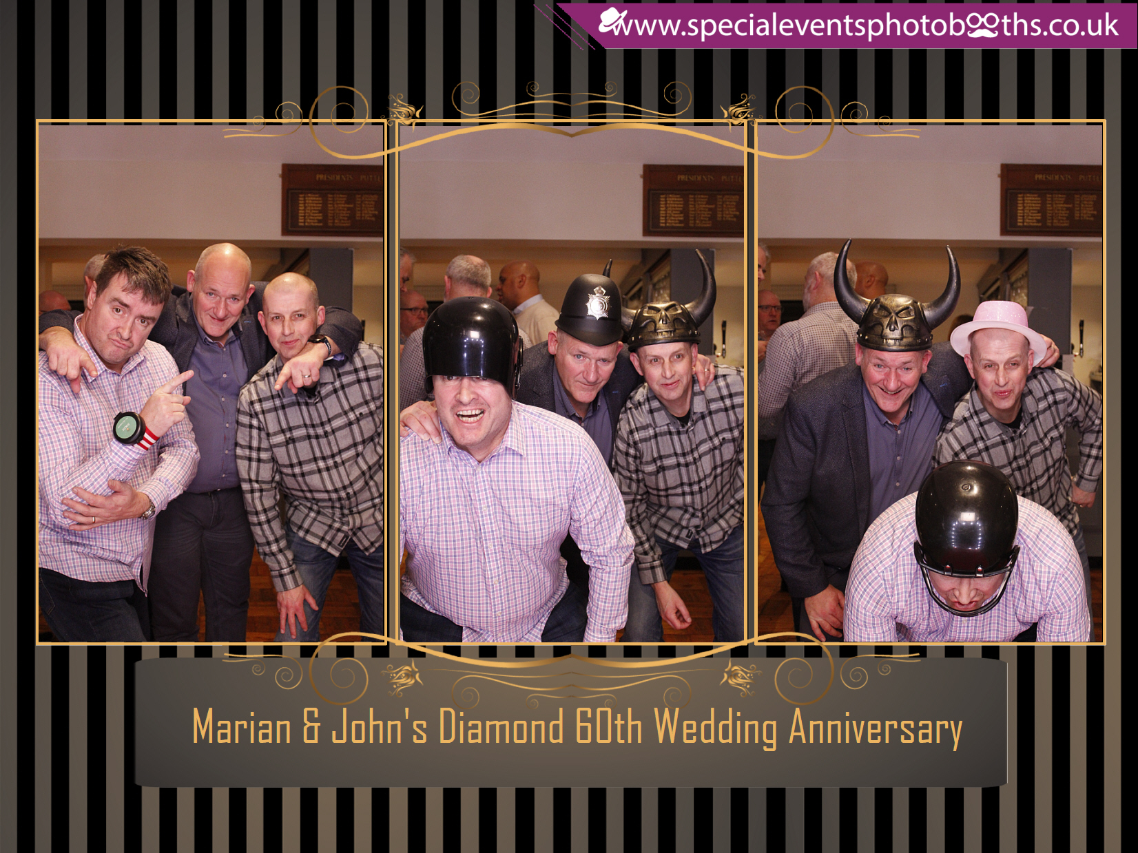Marian & John's Diamond 60th Wedding Anniversary | View more photos from the event at my.specialeventsphotobooths.co.uk/u/SpecialEventsPhotoBooths/Marian-Johns-Diamond-60th-Wedding-Anniversary