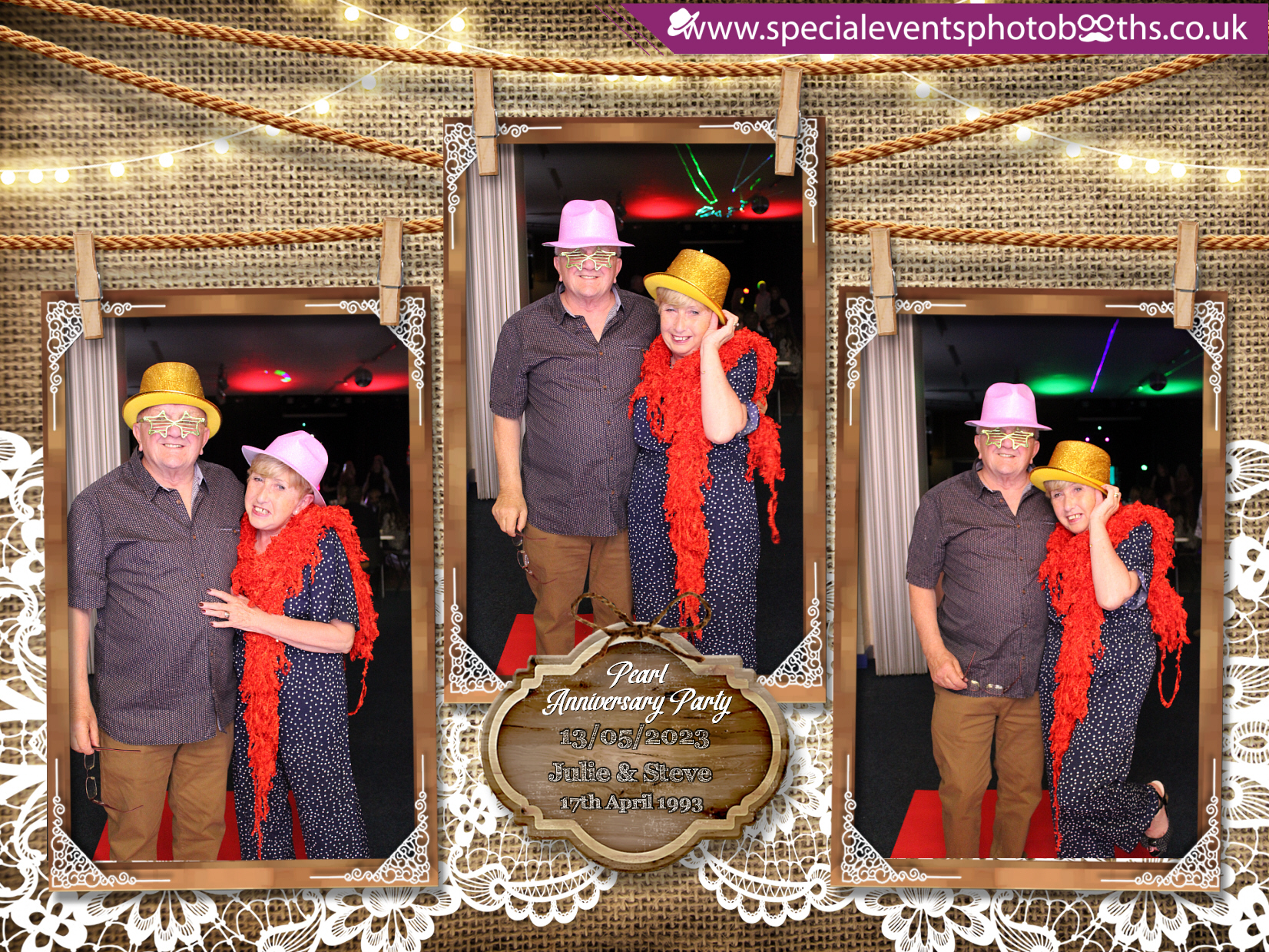 Pearl Anniversary Party | View more photos from the event at my.specialeventsphotobooths.co.uk/u/SpecialEventsPhotoBooths/Pearl-Anniversary-Party