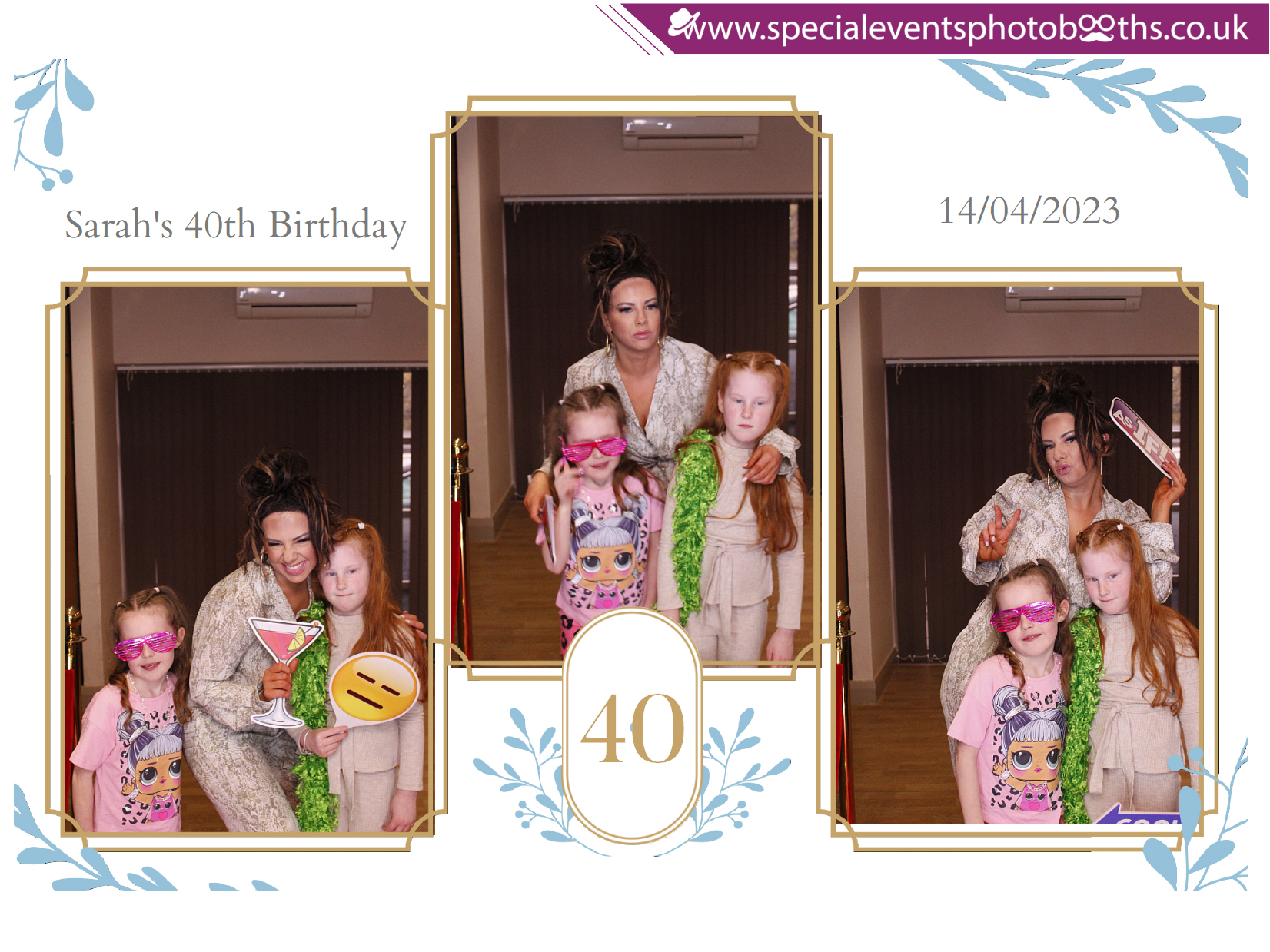 Sarah's 40th Birthday | View more photos from the event at my.specialeventsphotobooths.co.uk/u/SpecialEventsPhotoBooths/Sarahs-40th-Birthday
