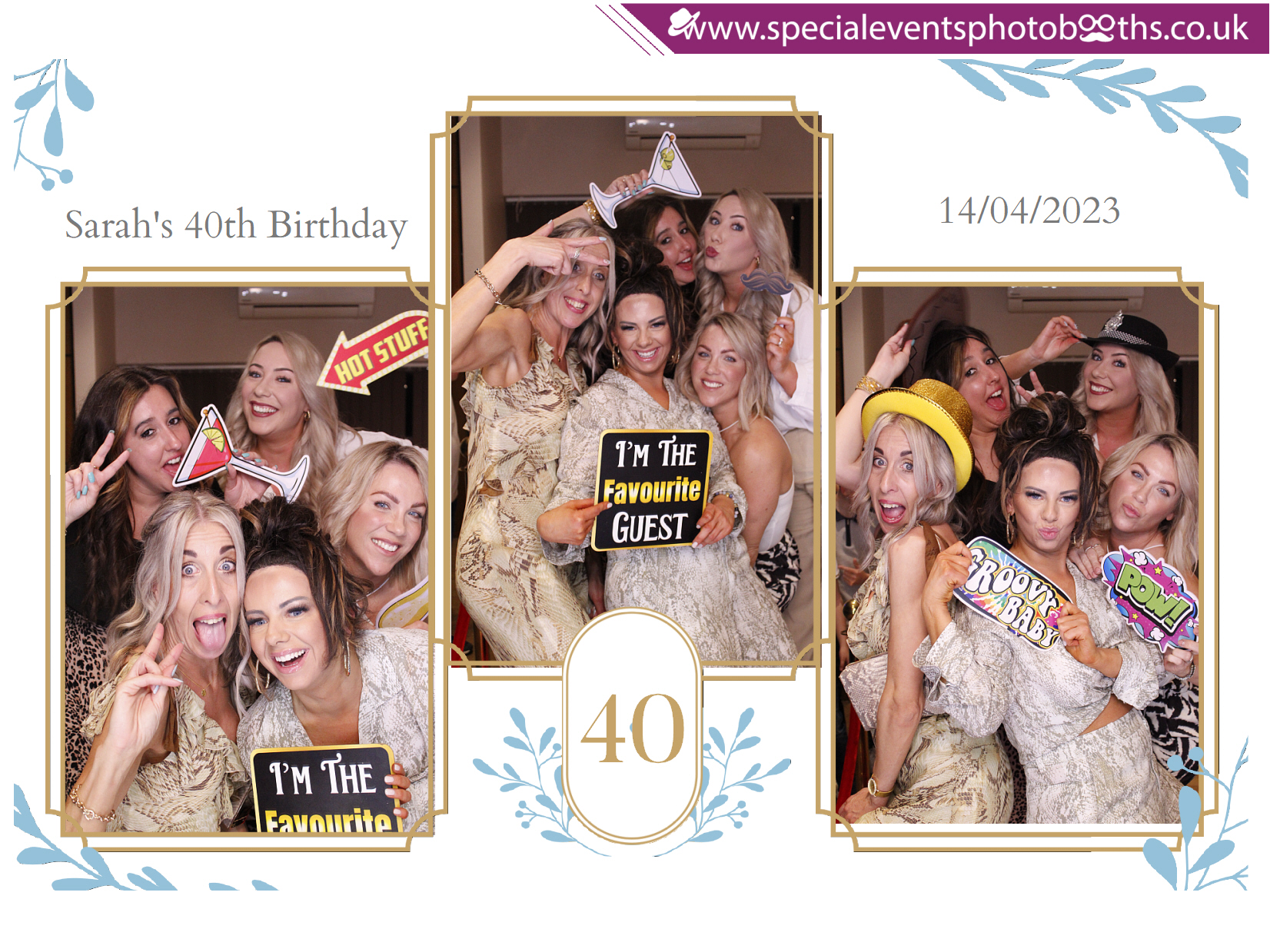 Sarah's 40th Birthday | View more photos from the event at my.specialeventsphotobooths.co.uk/u/SpecialEventsPhotoBooths/Sarahs-40th-Birthday