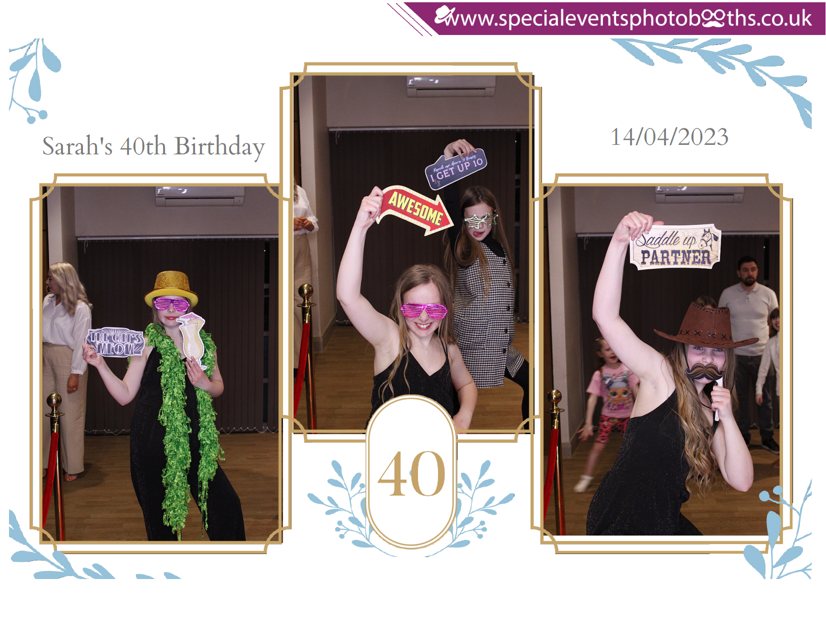 Sarah's 40th Birthday | View more photos from the event at my.specialeventsphotobooths.co.uk/u/SpecialEventsPhotoBooths/Sarahs-40th-Birthday