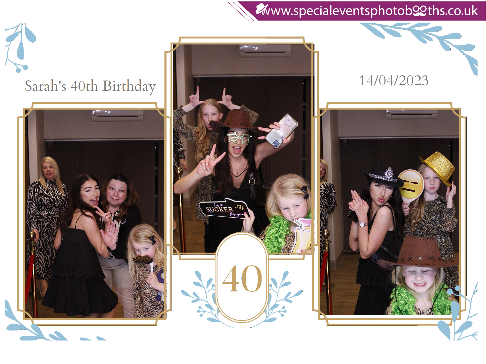 Sarah's 40th Birthday | View more photos from the event at my.specialeventsphotobooths.co.uk/u/SpecialEventsPhotoBooths/Sarahs-40th-Birthday