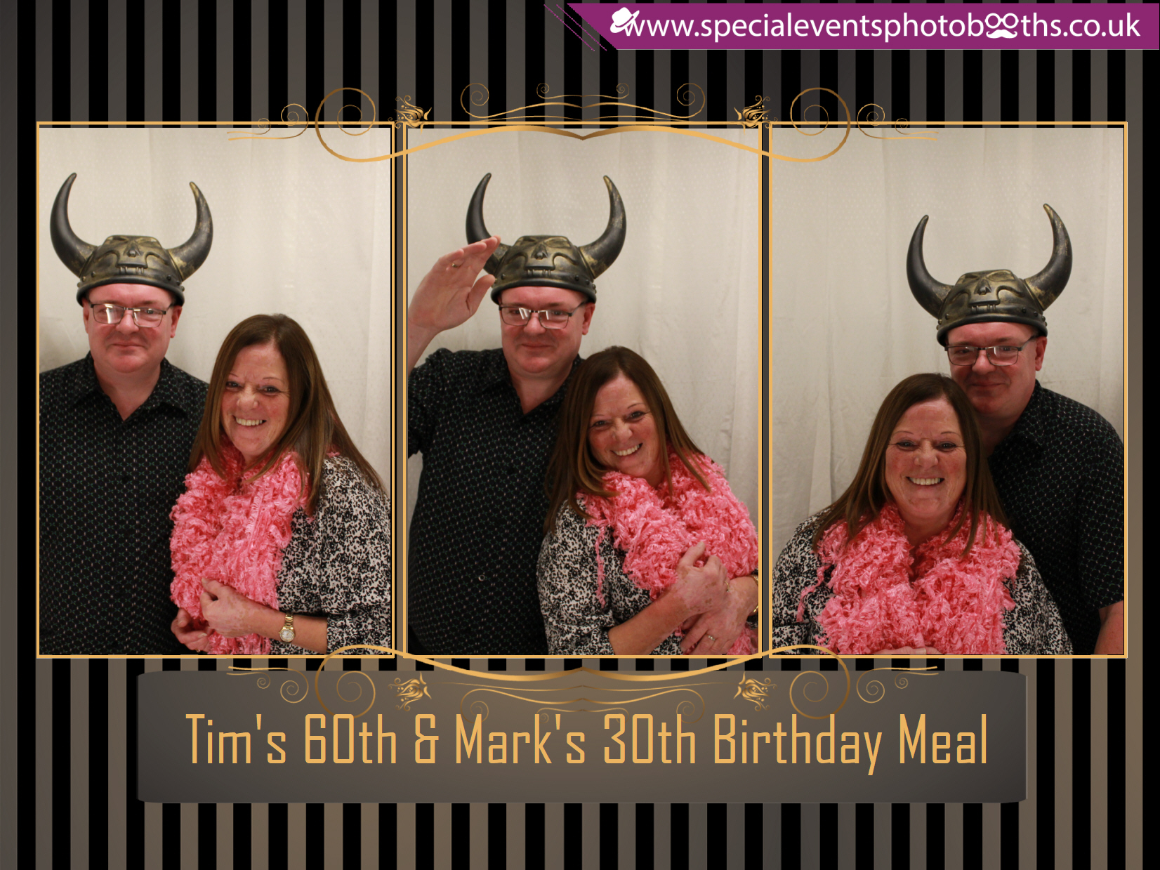 Tim's 60th and Mark's 30th Birthday meal | View more photos from the event at my.specialeventsphotobooths.co.uk/u/SpecialEventsPhotoBooths/Tims-60th-and-Marks-30th-Birthday-meal