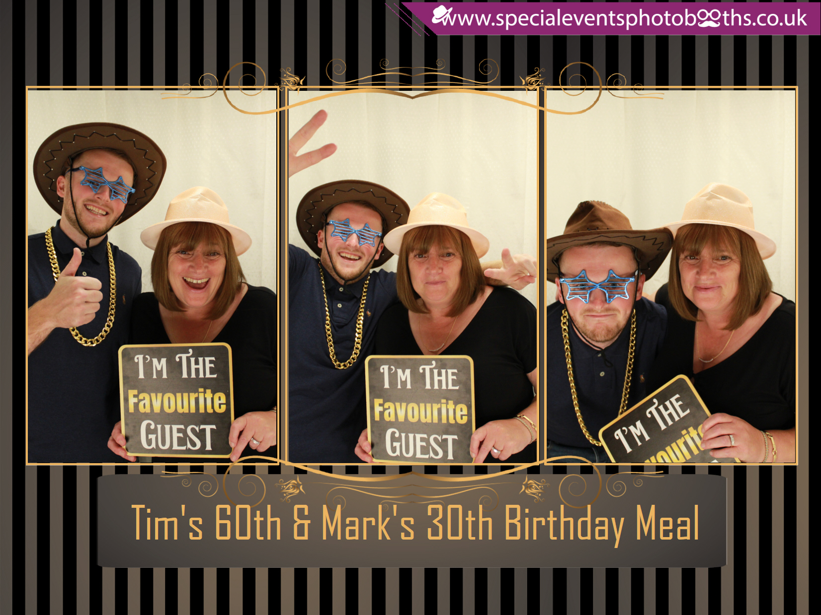 Tim's 60th and Mark's 30th Birthday meal | View more photos from the event at my.specialeventsphotobooths.co.uk/u/SpecialEventsPhotoBooths/Tims-60th-and-Marks-30th-Birthday-meal