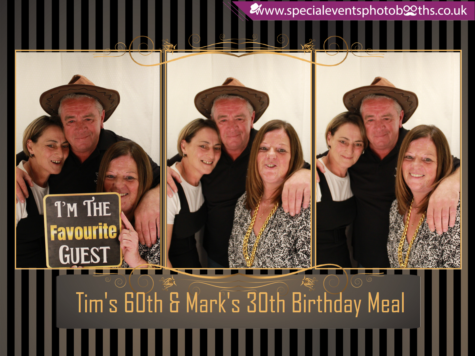 Tim's 60th and Mark's 30th Birthday meal | View more photos from the event at my.specialeventsphotobooths.co.uk/u/SpecialEventsPhotoBooths/Tims-60th-and-Marks-30th-Birthday-meal