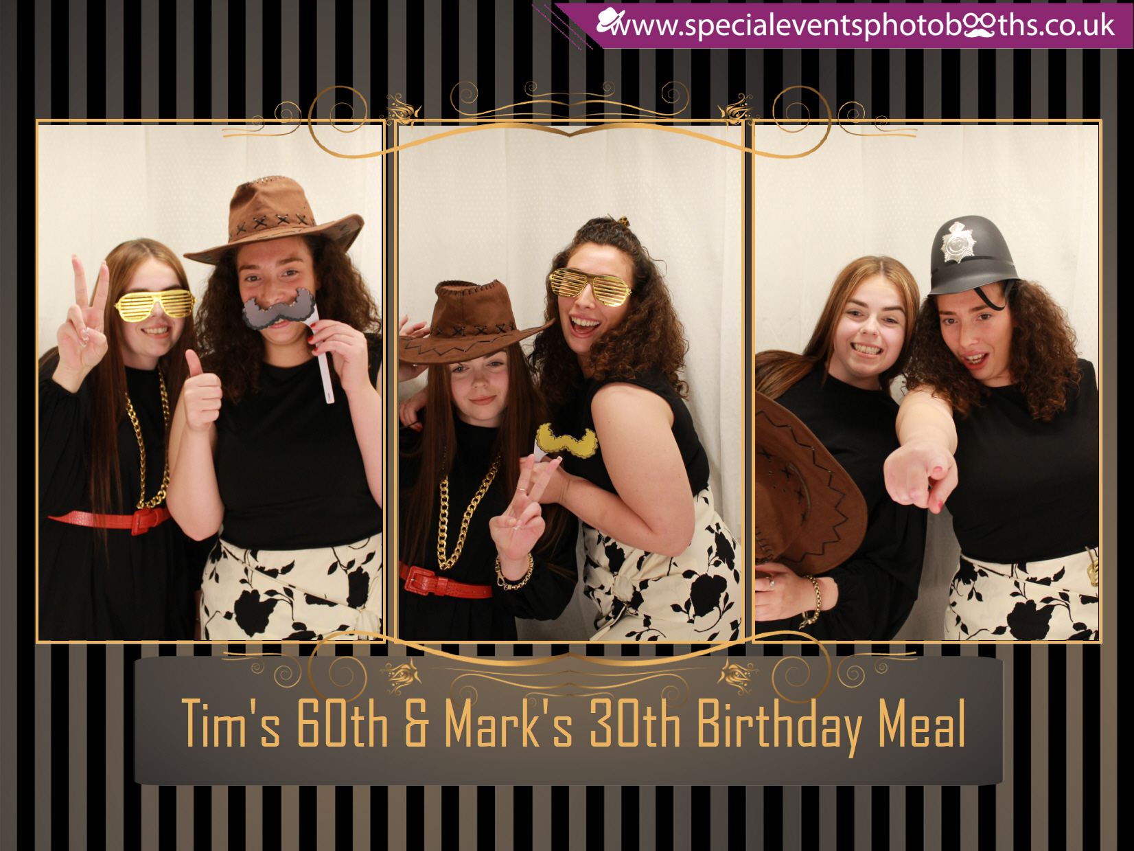 Tim's 60th and Mark's 30th Birthday meal | View more photos from the event at my.specialeventsphotobooths.co.uk/u/SpecialEventsPhotoBooths/Tims-60th-and-Marks-30th-Birthday-meal