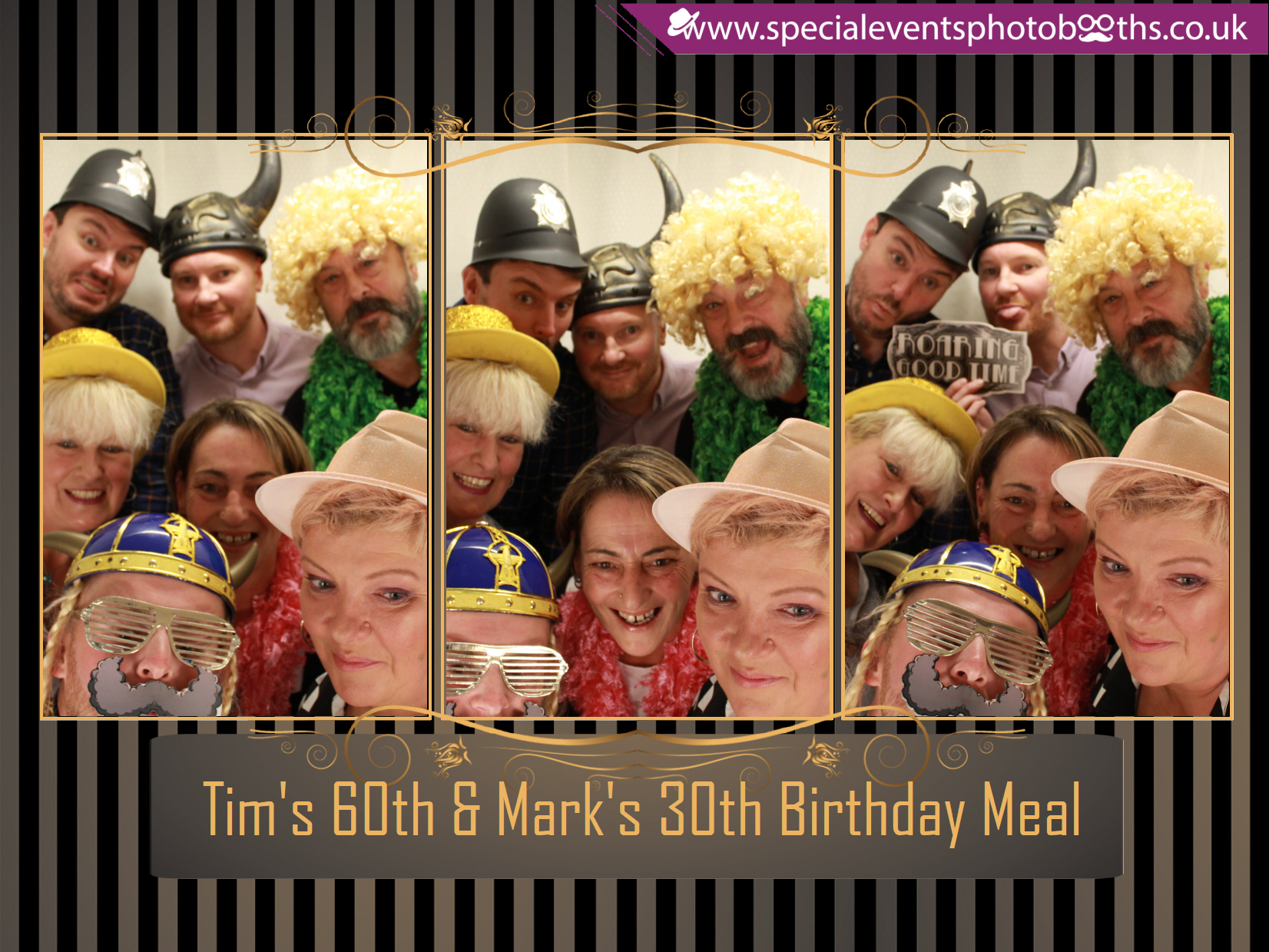 Tim's 60th and Mark's 30th Birthday meal | View more photos from the event at my.specialeventsphotobooths.co.uk/u/SpecialEventsPhotoBooths/Tims-60th-and-Marks-30th-Birthday-meal